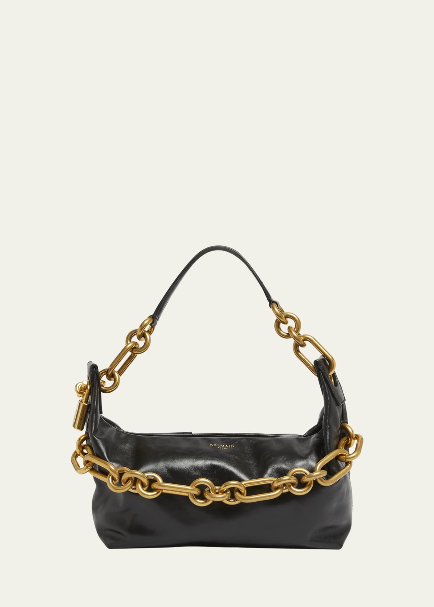 Balmain Sync Medium Chain Shoulder Bag in Calfskin - Bergdorf Goodman