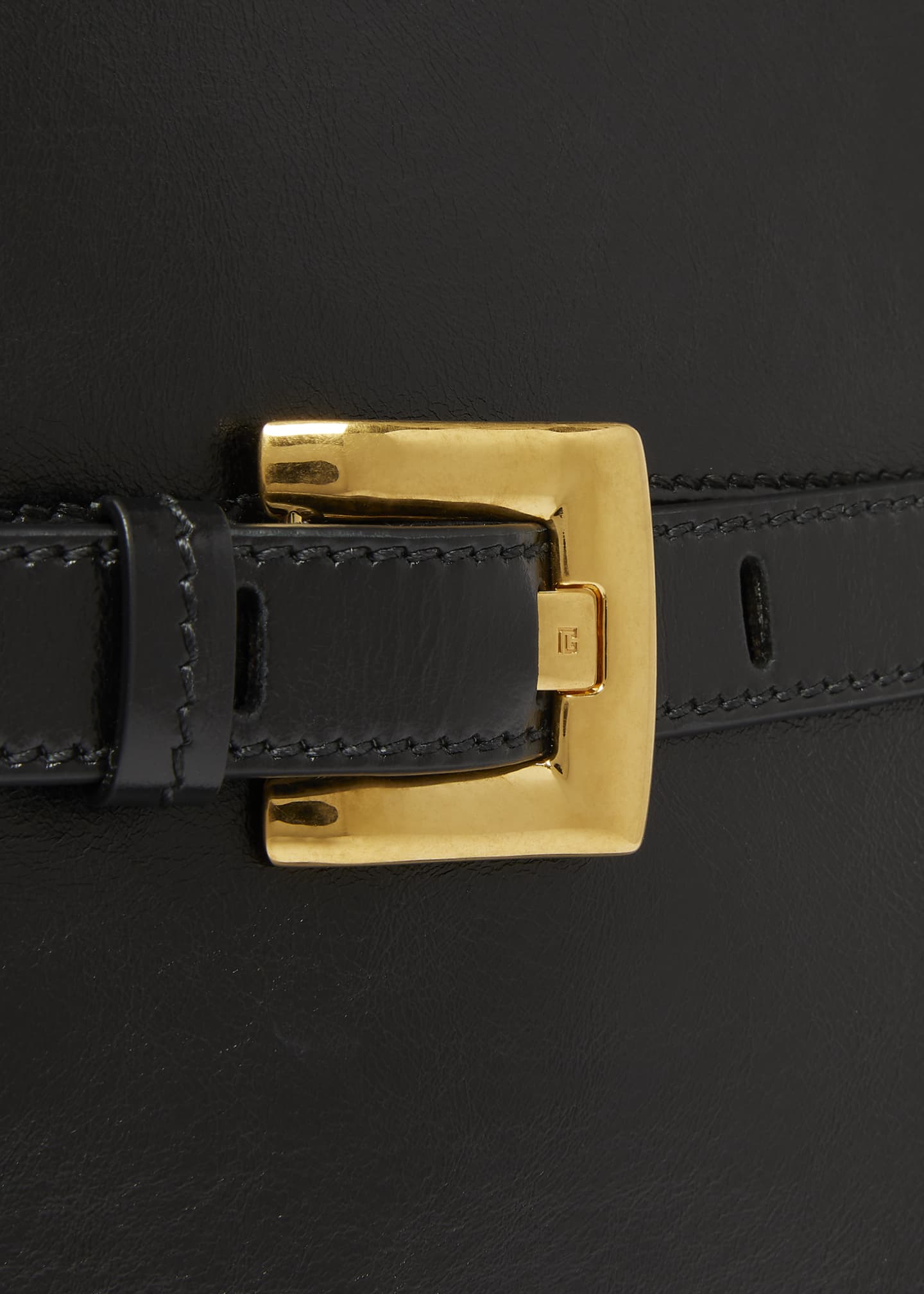 Balmain Shuffle Medium Belt Shoulder Bag in Calfskin Image 6 of 6