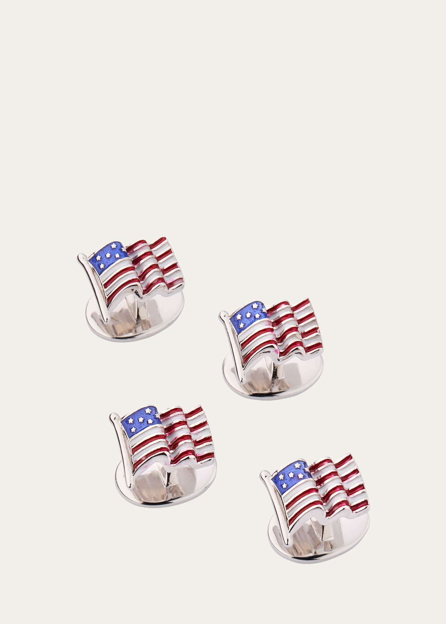 Jan Leslie Men's American Flag Tuxedo Studs Image 1 of 4