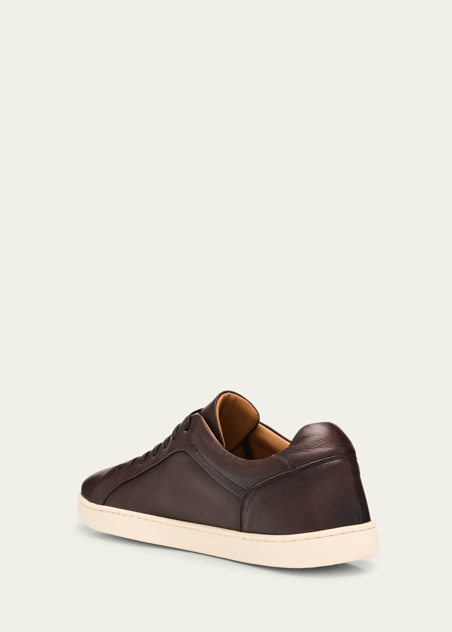 Bergdorf Goodman Men's Soft Leather Low-Top Sneakers Image 4 of 6