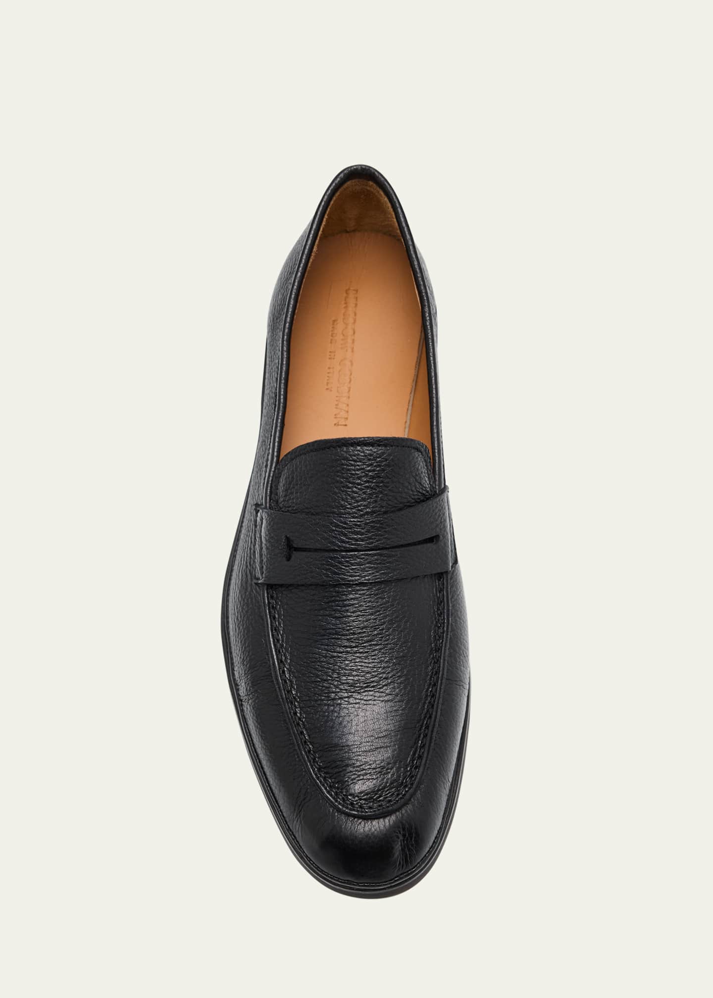 Bergdorf Goodman Men's Deerskin Flex-Sole Penny Loafers Image 6 of 6