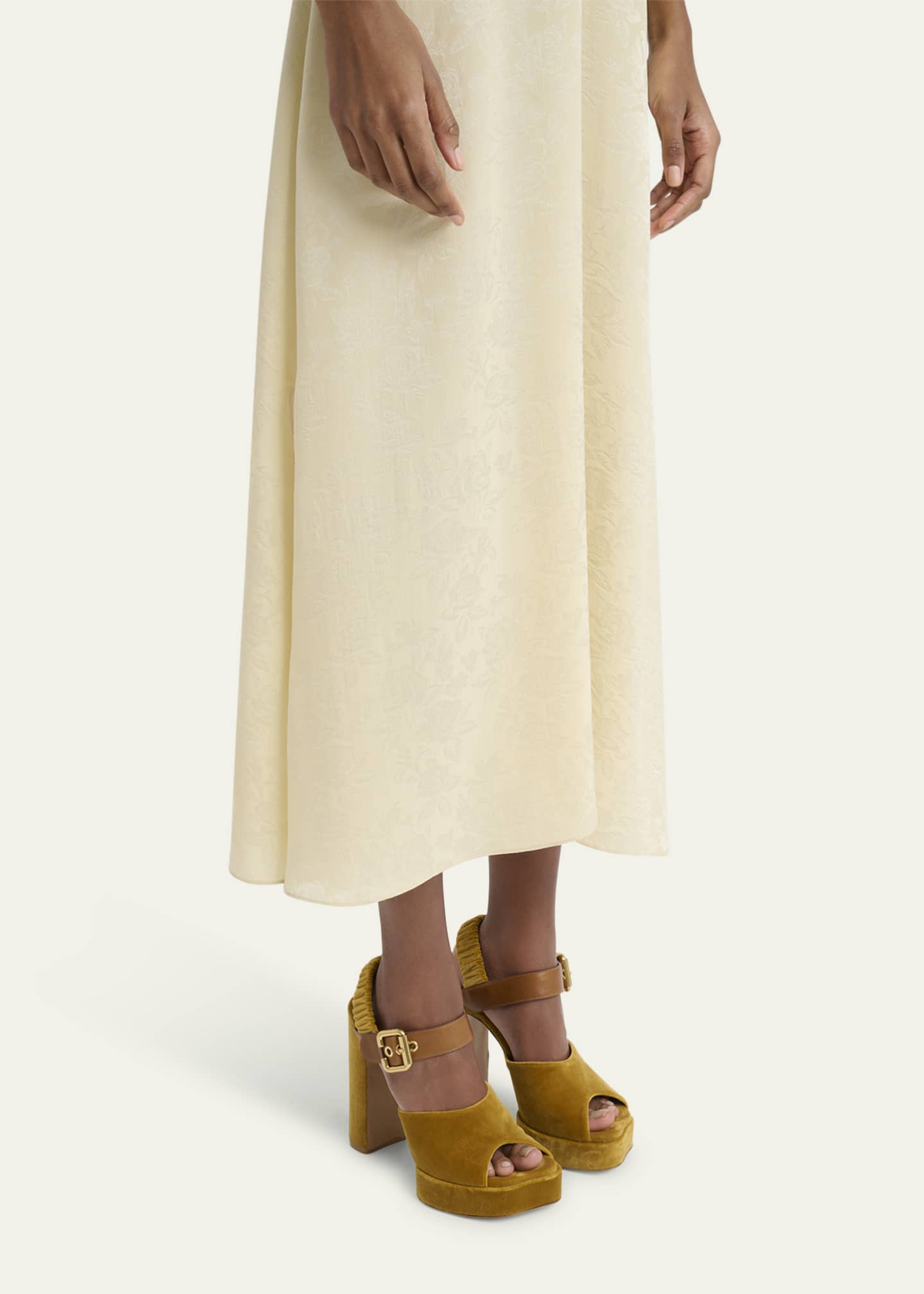 Chloe Aria Ankle-Strap Platform Sandals Image 2 of 6