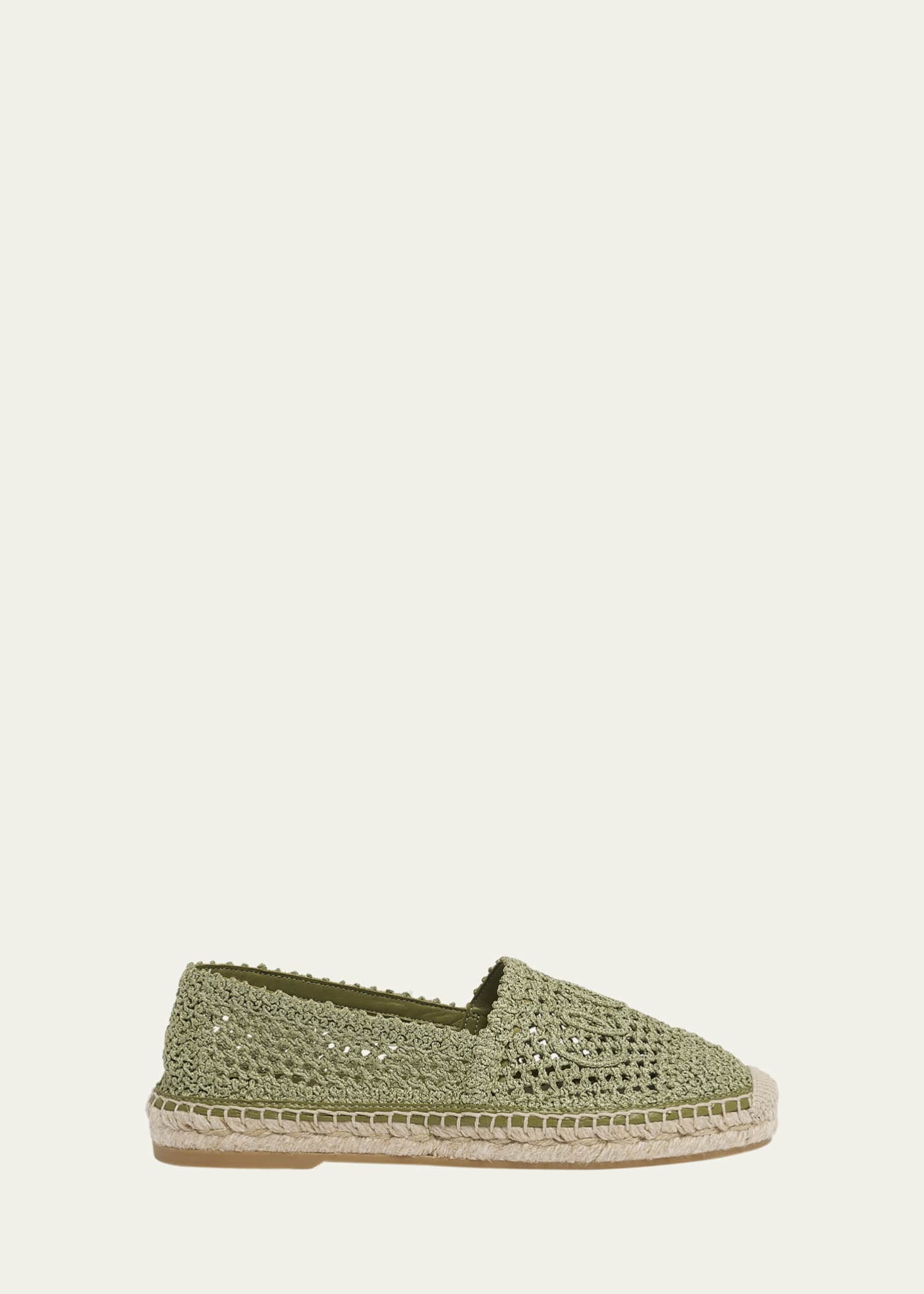 Chloe Isla Logo Crochet Knit Espadrilles Image 1 of 6