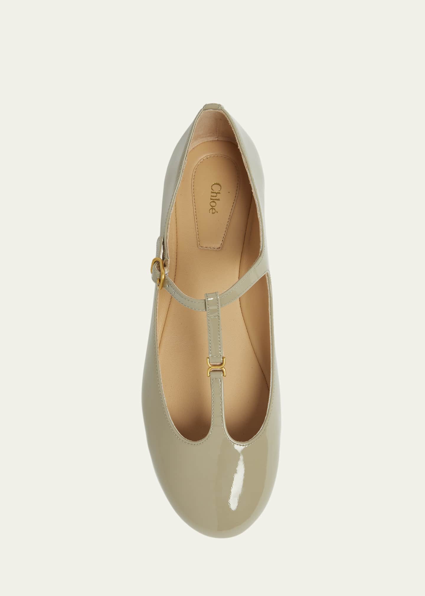 Chloe Marcie Patent Mary Jane Ballerina Flats Image 6 of 6