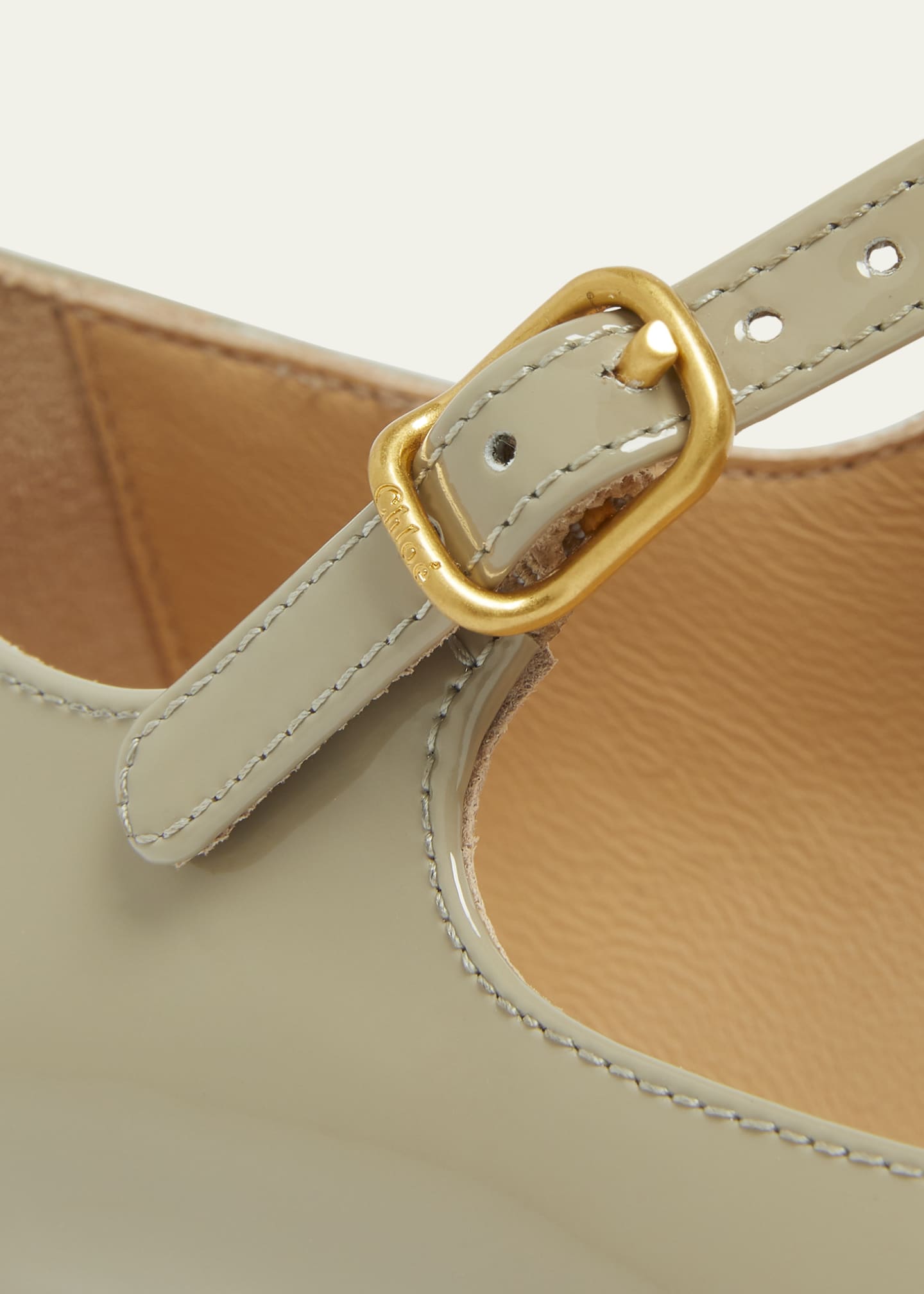 Chloe Marcie Patent Mary Jane Ballerina Flats Image 5 of 6