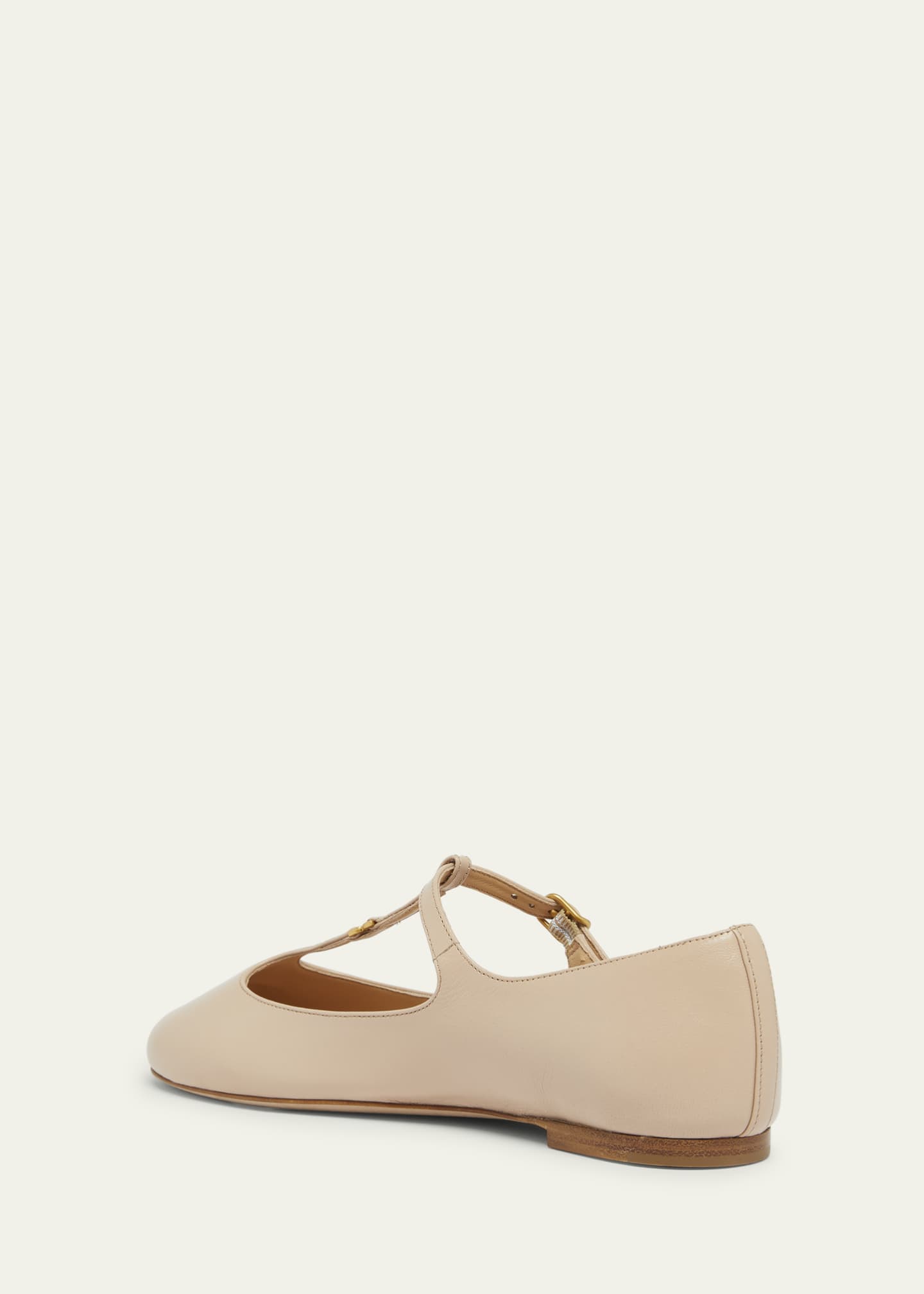 Chloe Marcie Leather Mary Jane Ballerina Flats Image 4 of 6