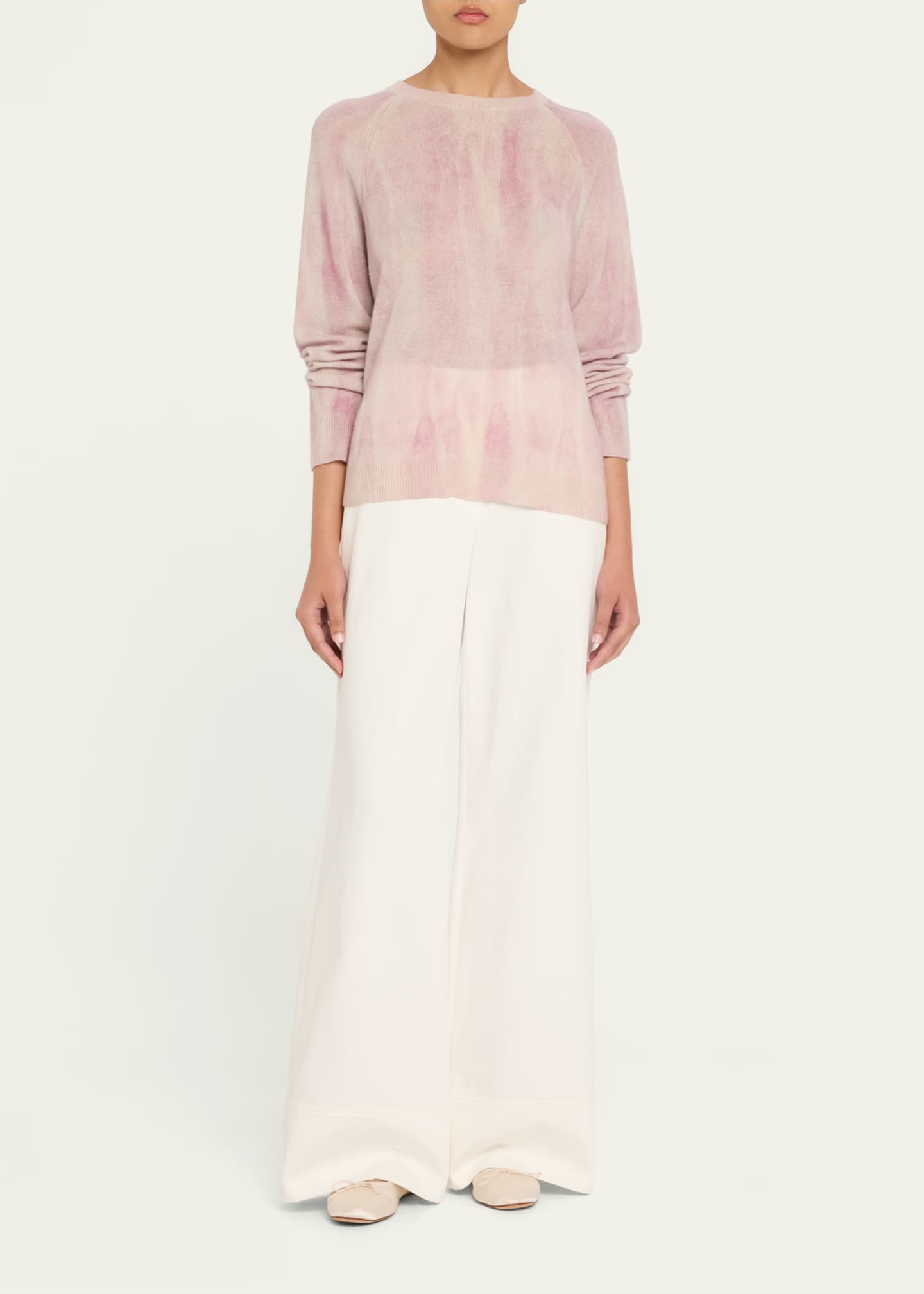Lafayette 148 New York Raglan-Sleeve Cashmere Sweater Image 2 of 5