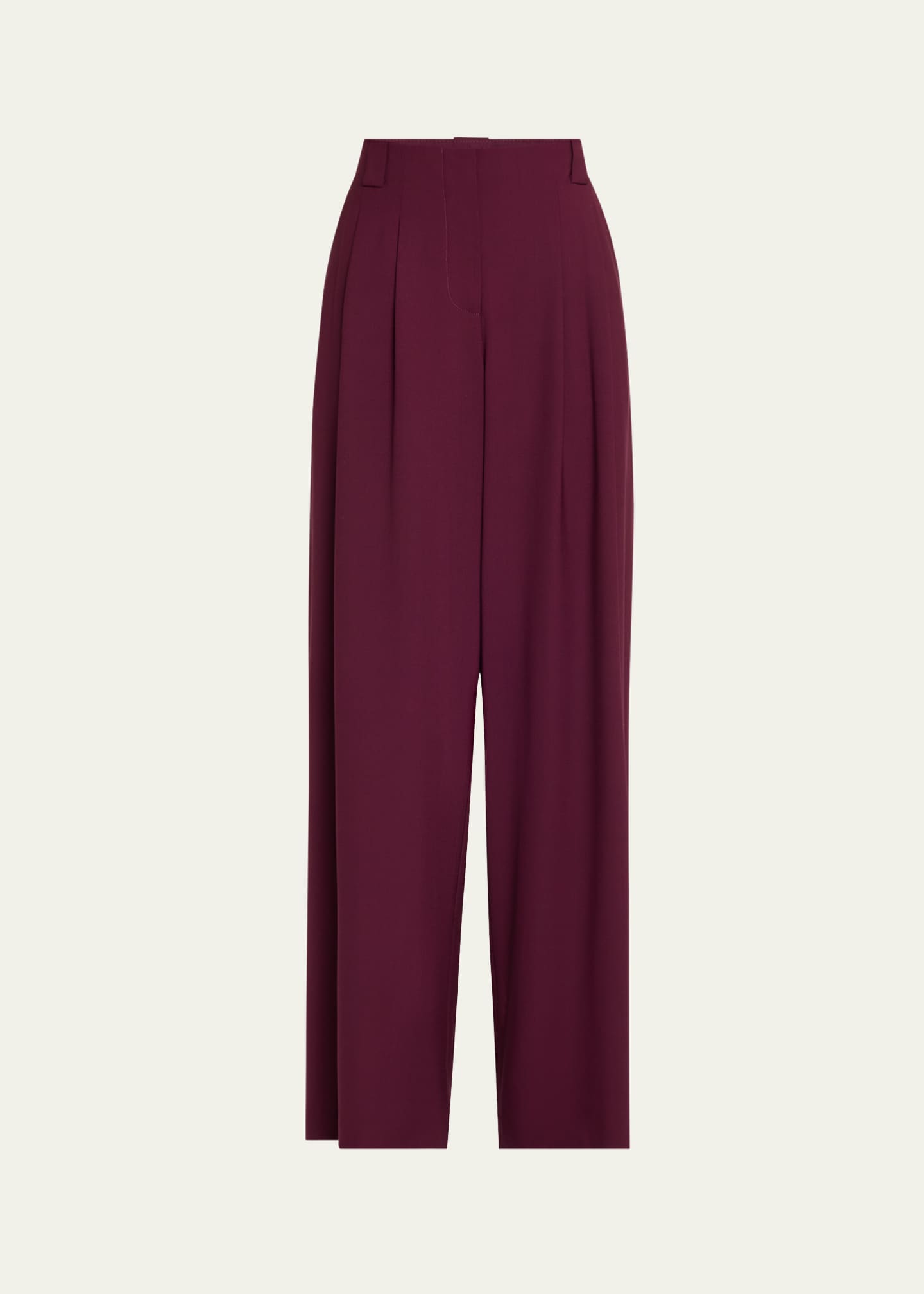 Lafayette 148 New York Wyatt Pleated High-Rise Wide-Leg Pants Image 1 of 5