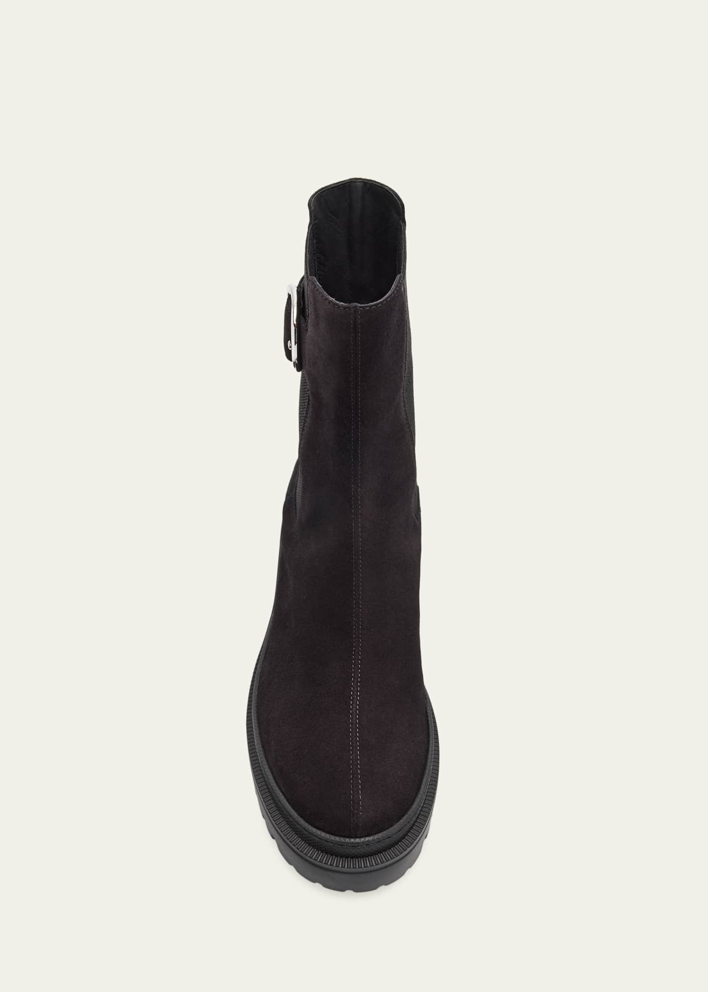 Giuseppe Zanotti Platform Suede Chelsea Boots - Bergdorf Goodman