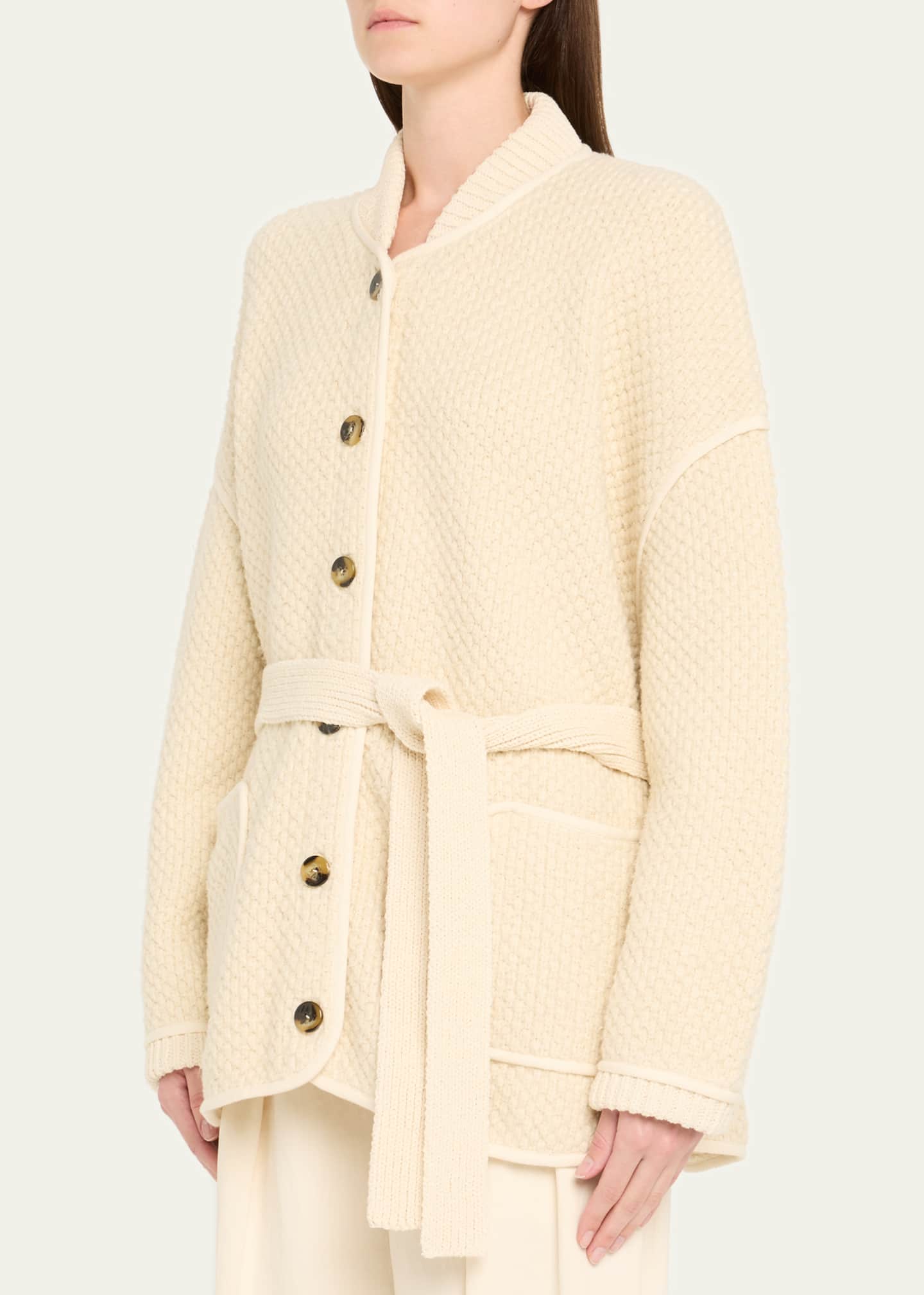 Altuzarra Gus Textured Knit Jacket Image 4 of 5
