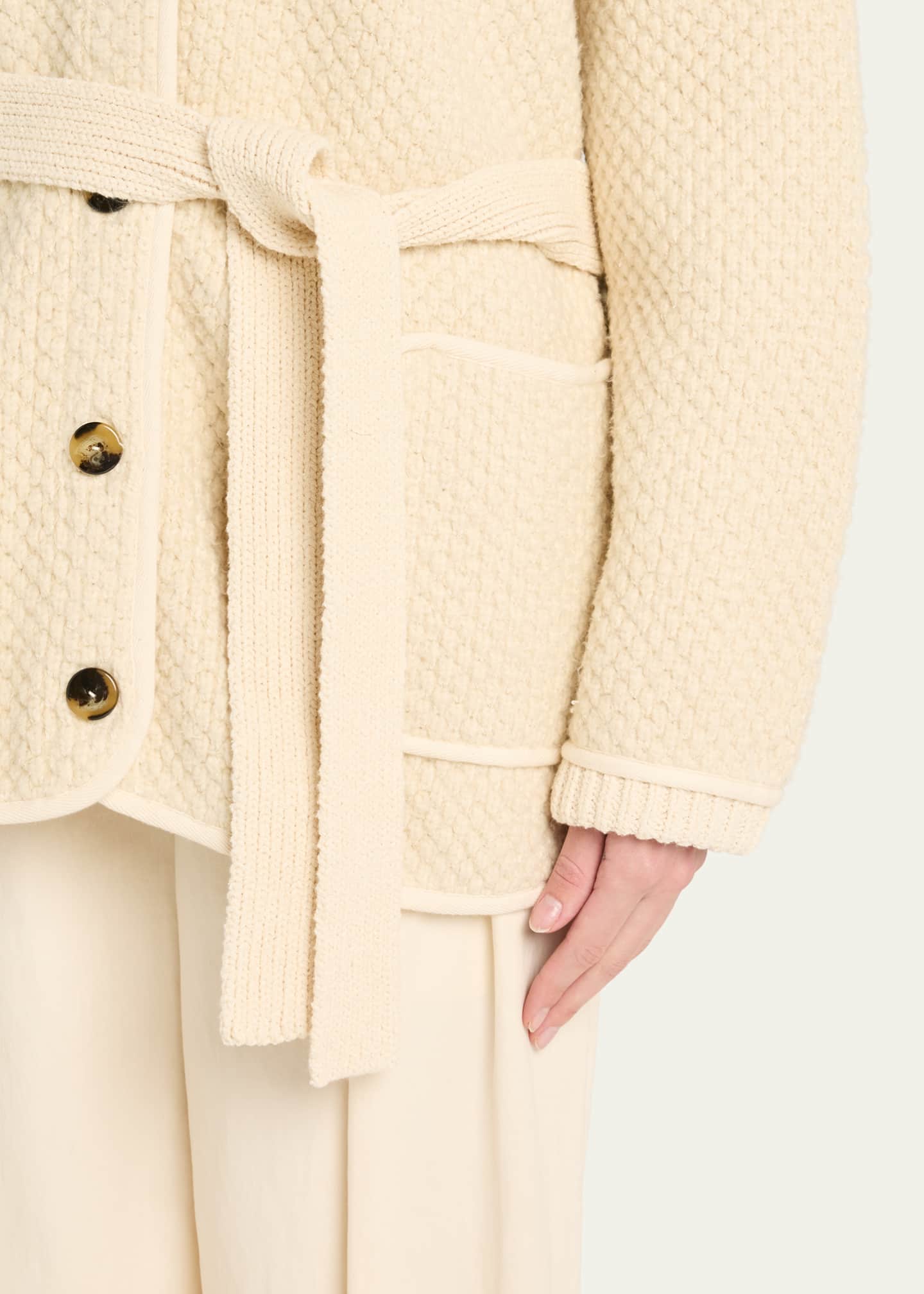 Altuzarra Gus Textured Knit Jacket Image 5 of 5