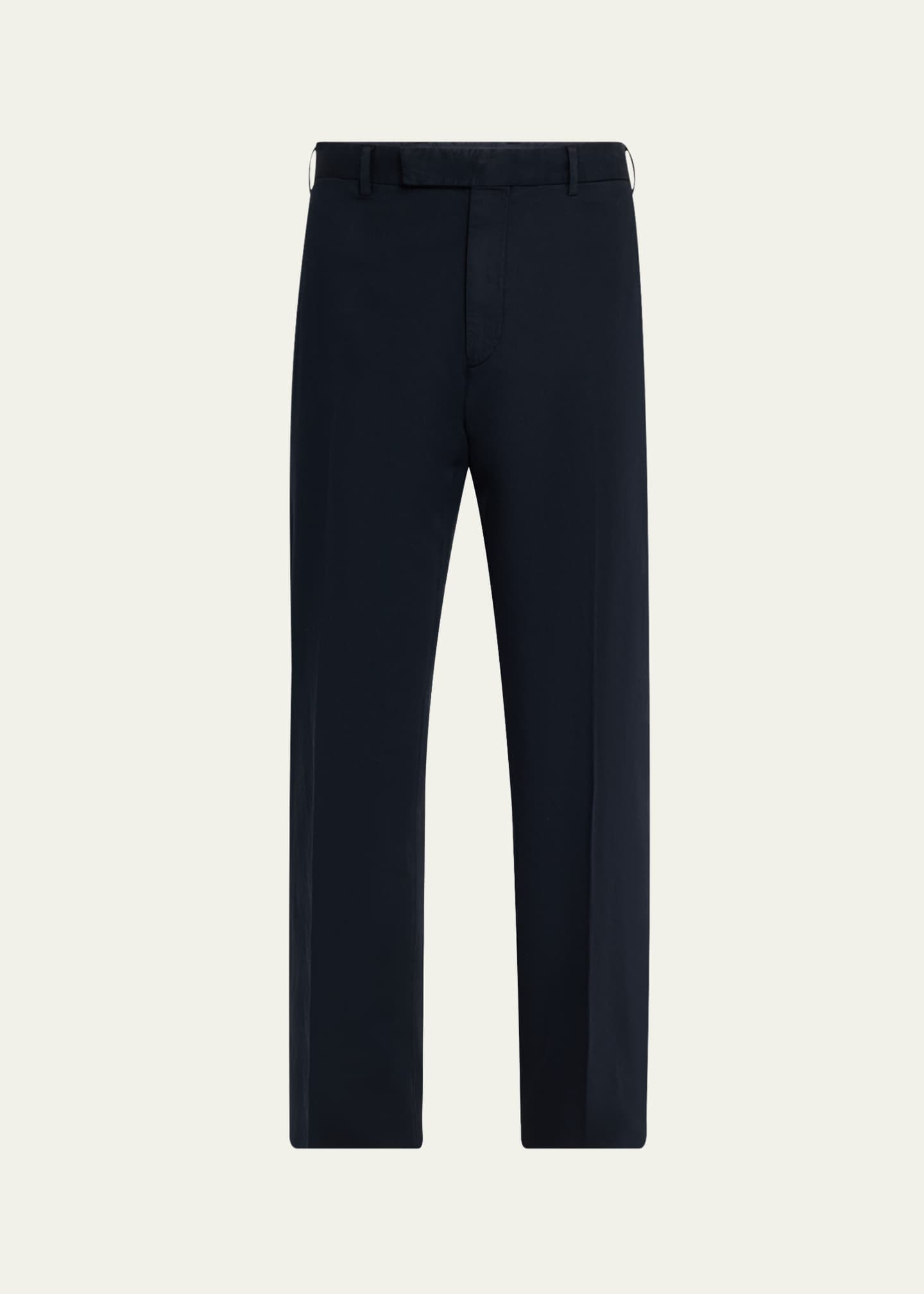 ZEGNA Men's Flat-Front Chino Pants Image 1 of 5