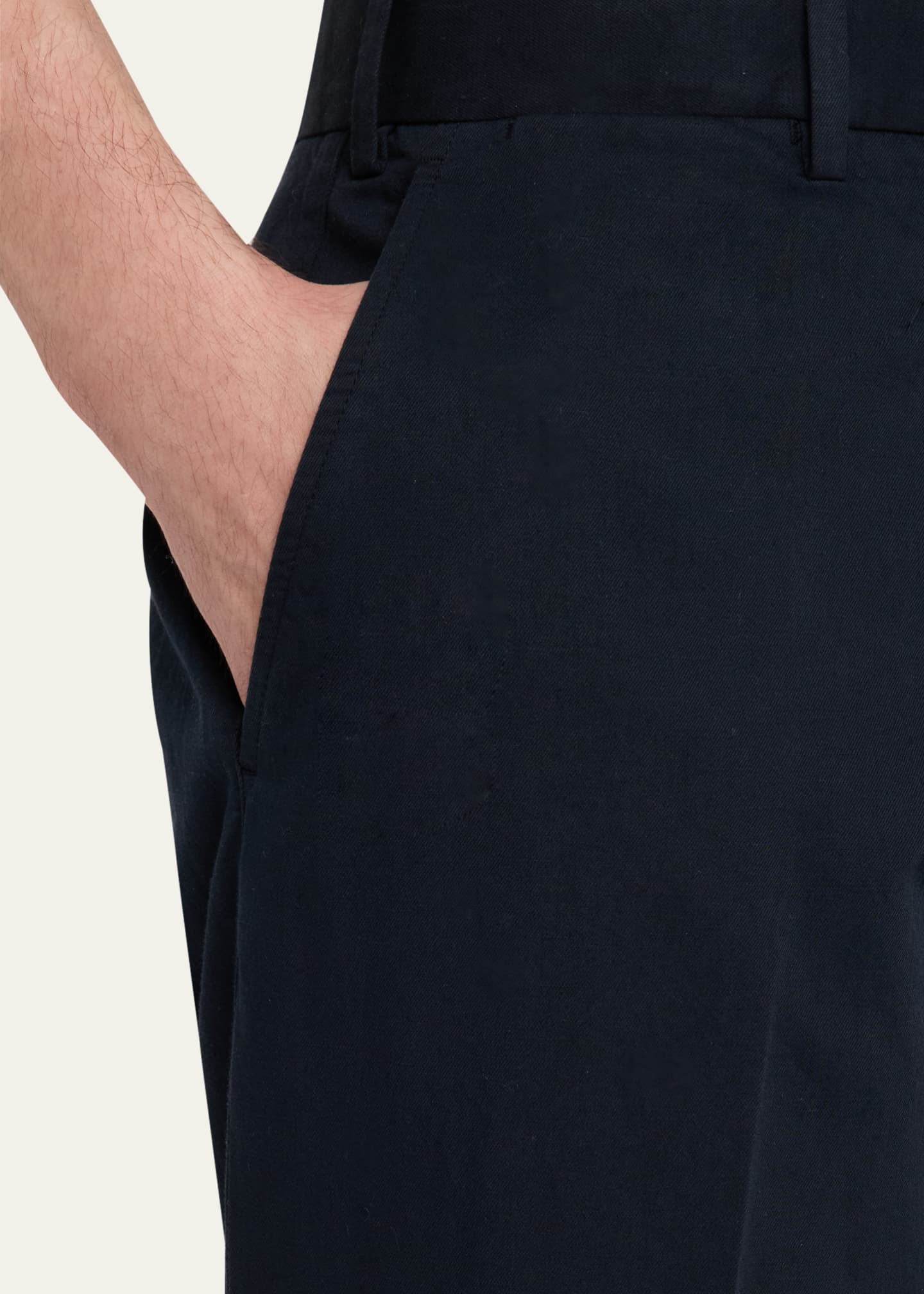 ZEGNA Men's Flat-Front Chino Pants Image 5 of 5