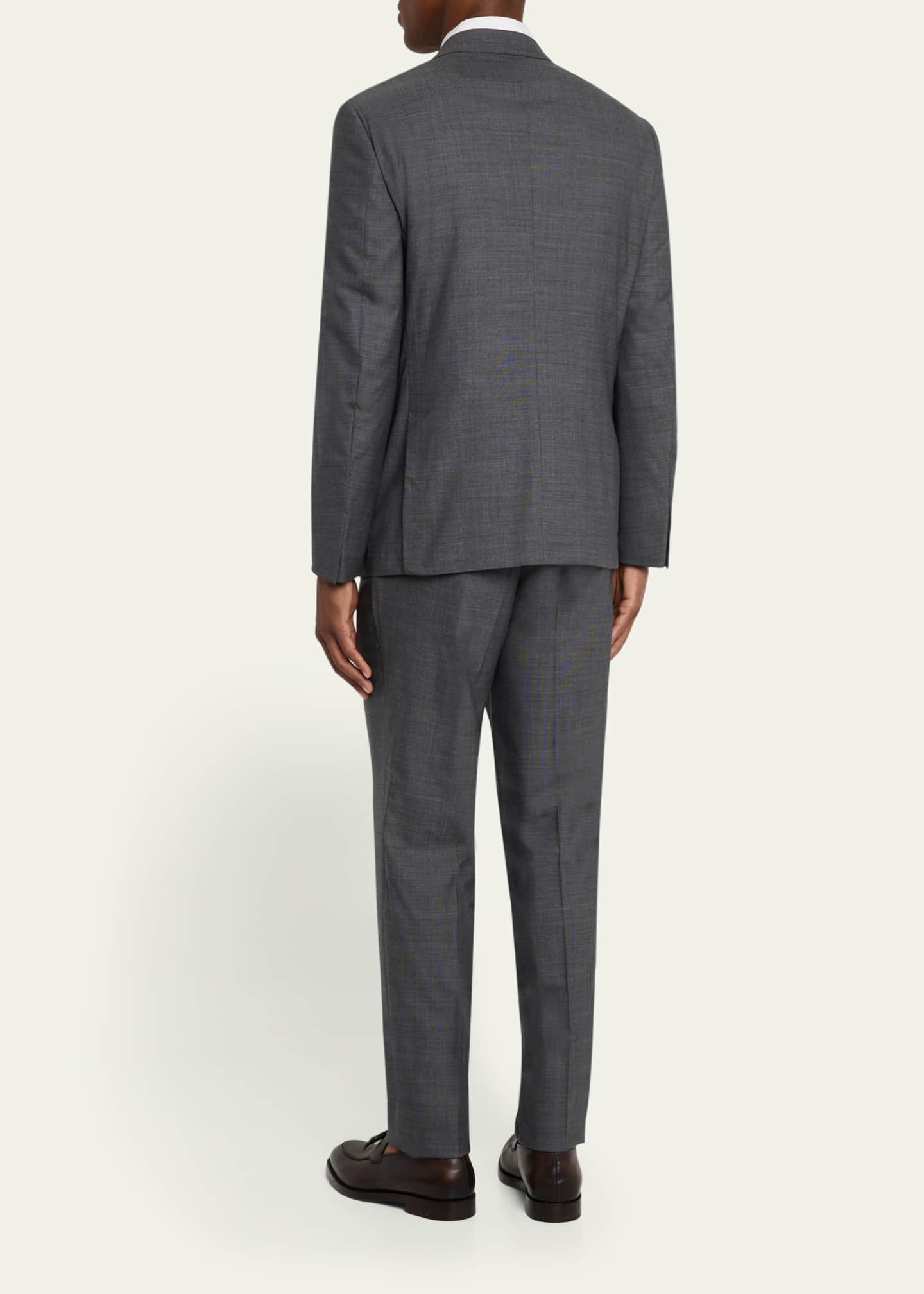 ZEGNA Men's Textured Wool Suit Image 3 of 8