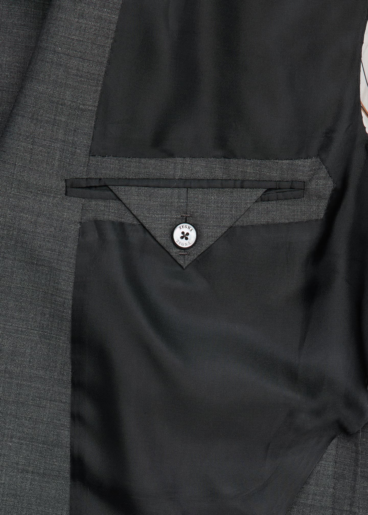 ZEGNA Men's Textured Wool Suit Image 7 of 8
