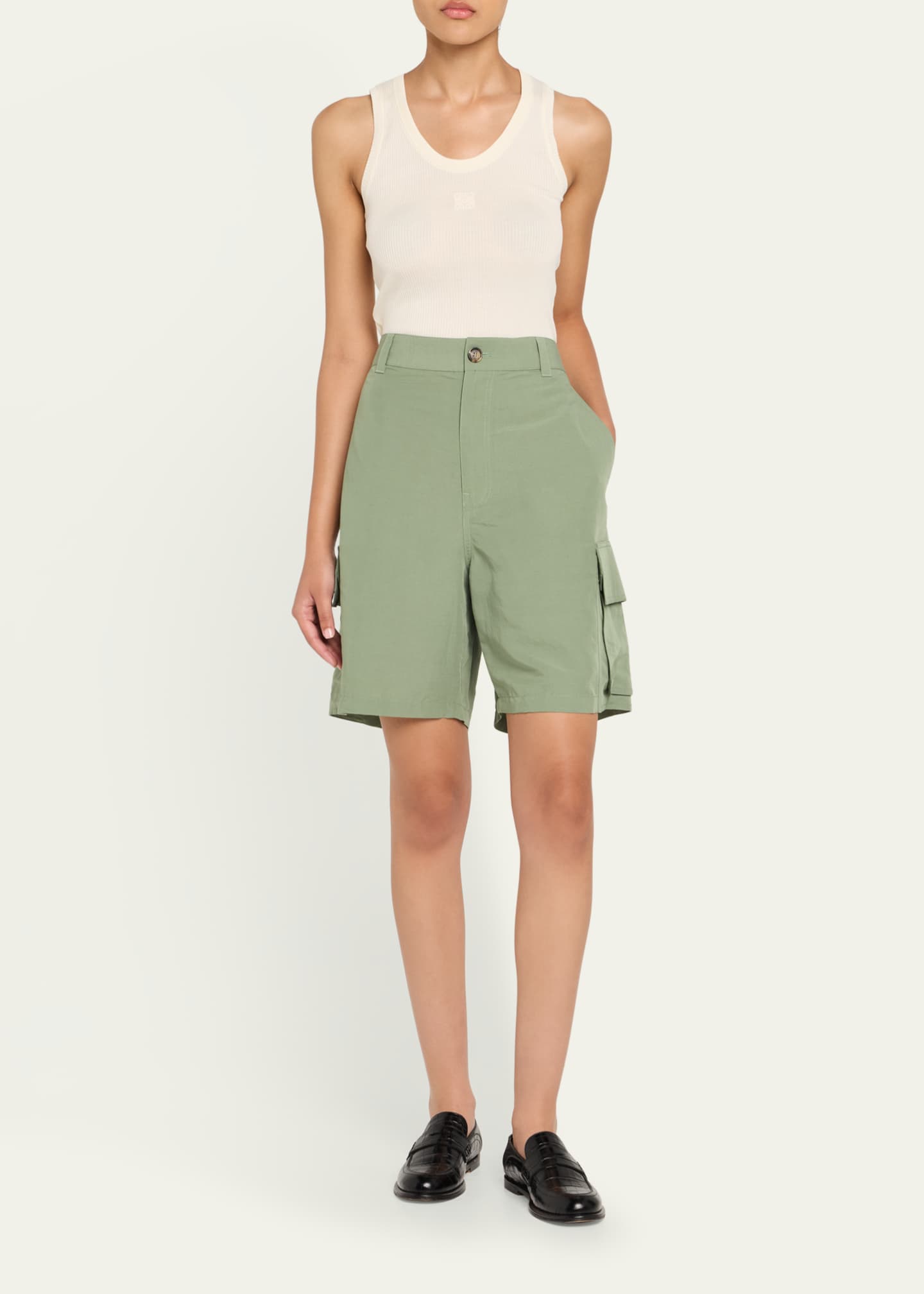 Loewe Men's High-Rise Cargo Shorts Image 2 of 5