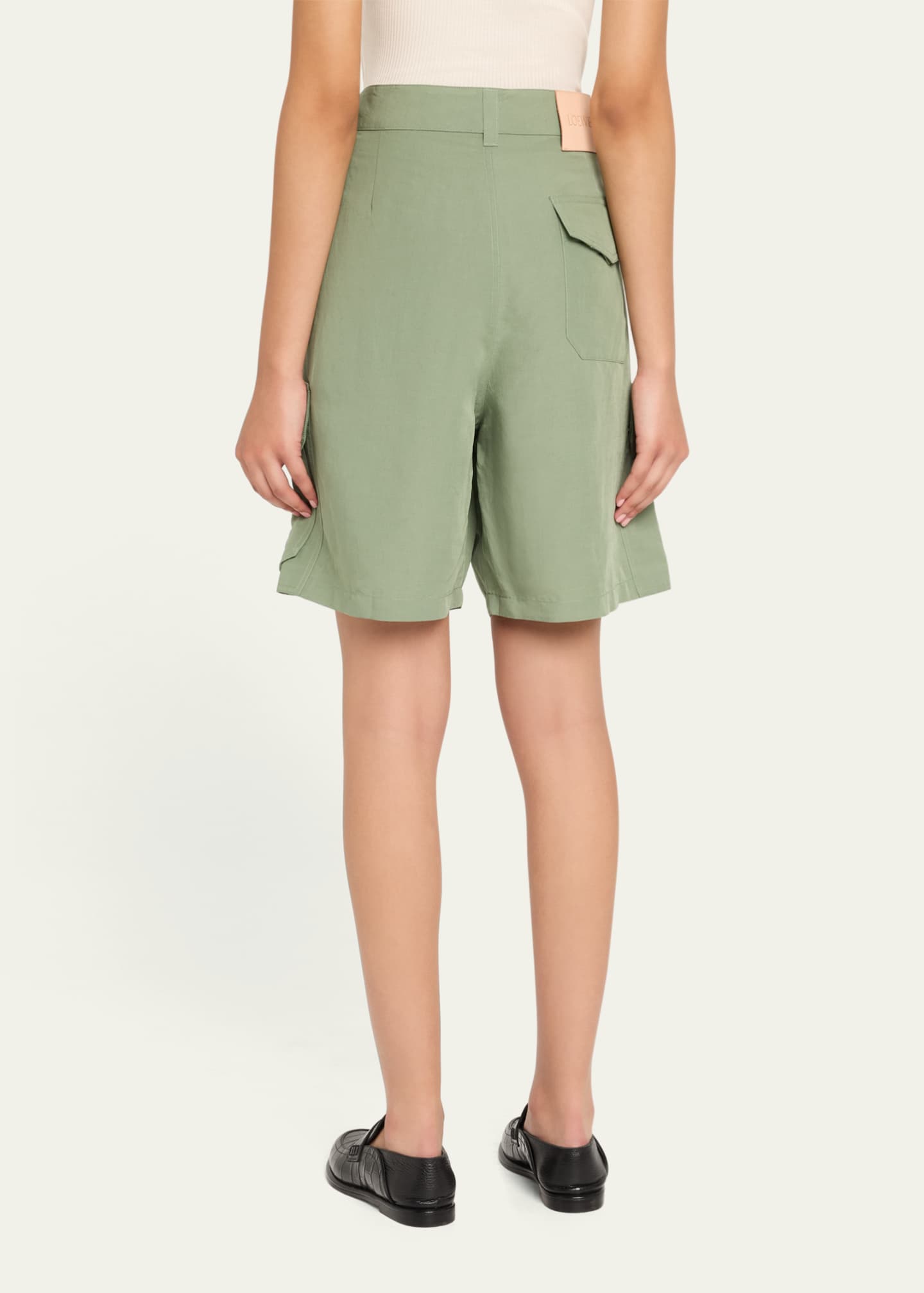 Loewe Men's High-Rise Cargo Shorts Image 3 of 5