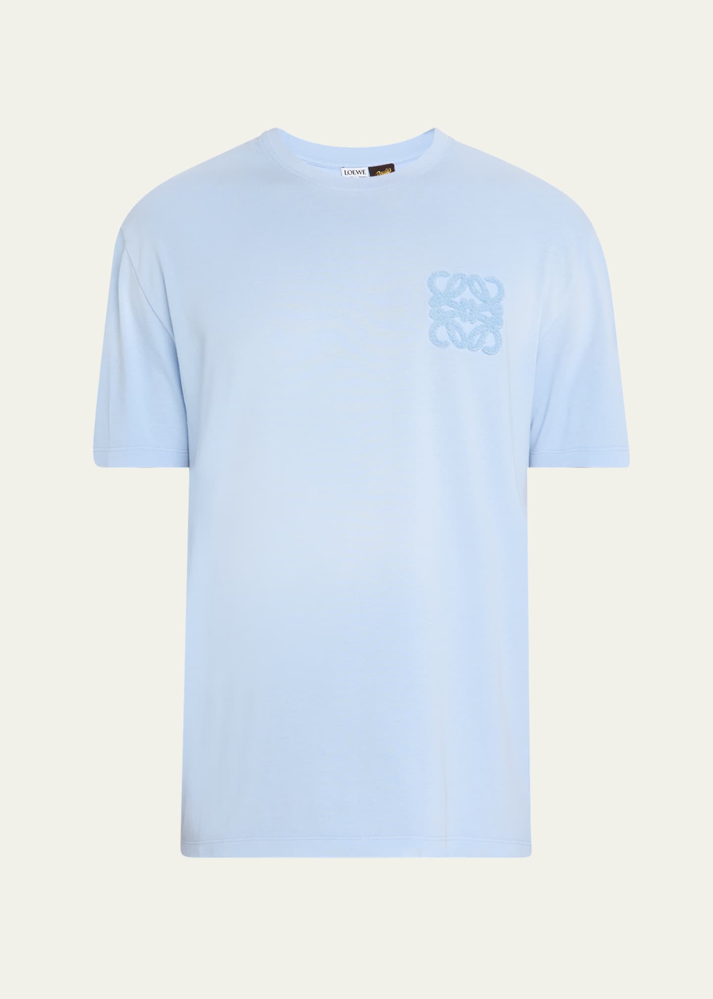 Loewe Men's Tonal Anagram Crewneck T-Shirt Image 1 of 5