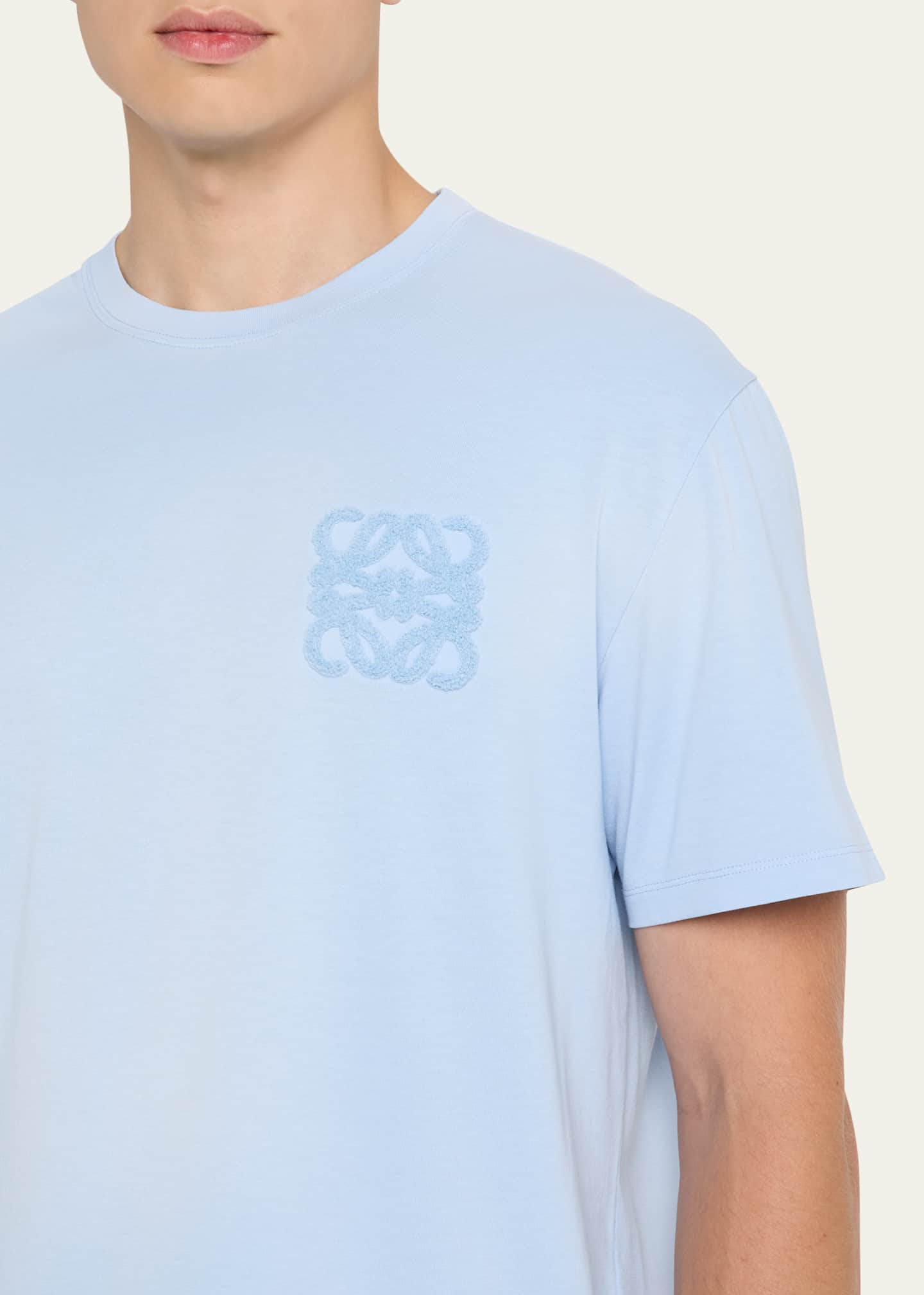 Loewe Men's Tonal Anagram Crewneck T-Shirt Image 5 of 5