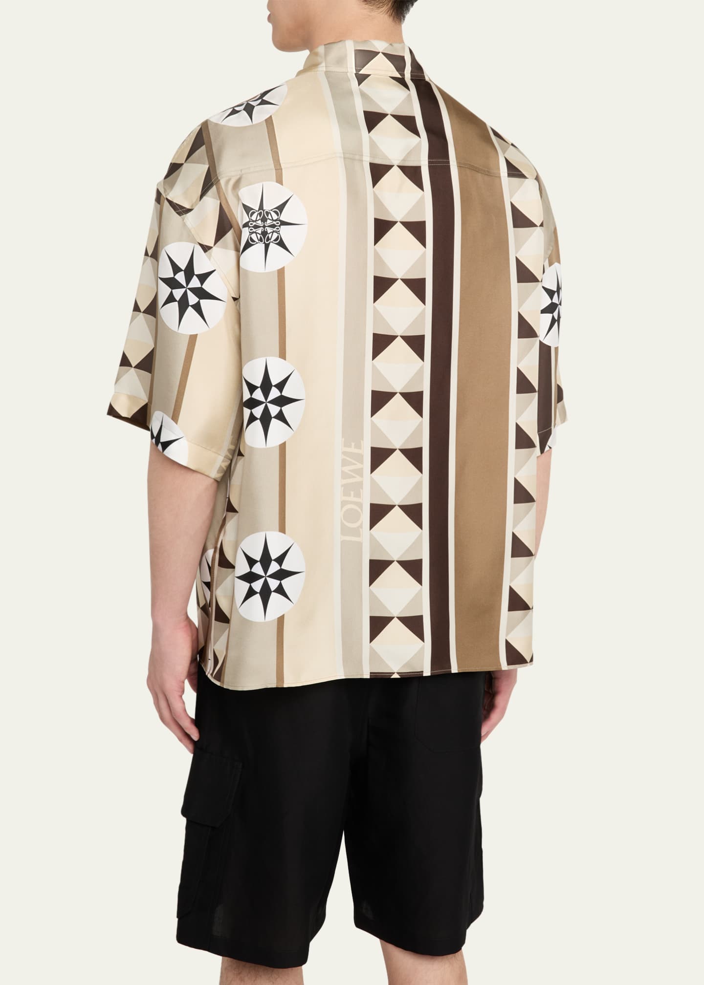 Loewe Men's Silk Compass Pocket Camp Shirt Image 3 of 5