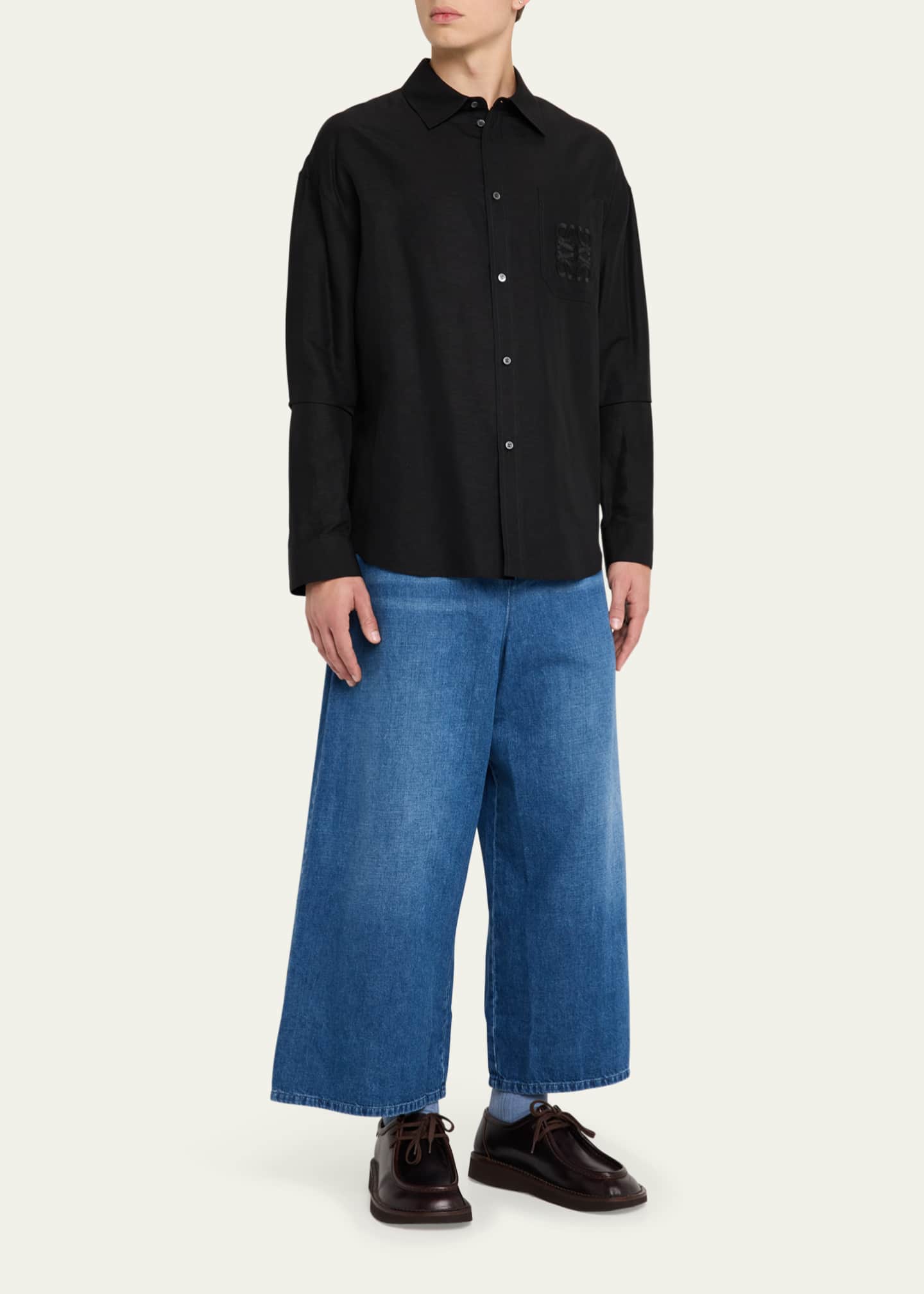 Loewe Men's Anagram Pocket Sport Shirt Image 2 of 5
