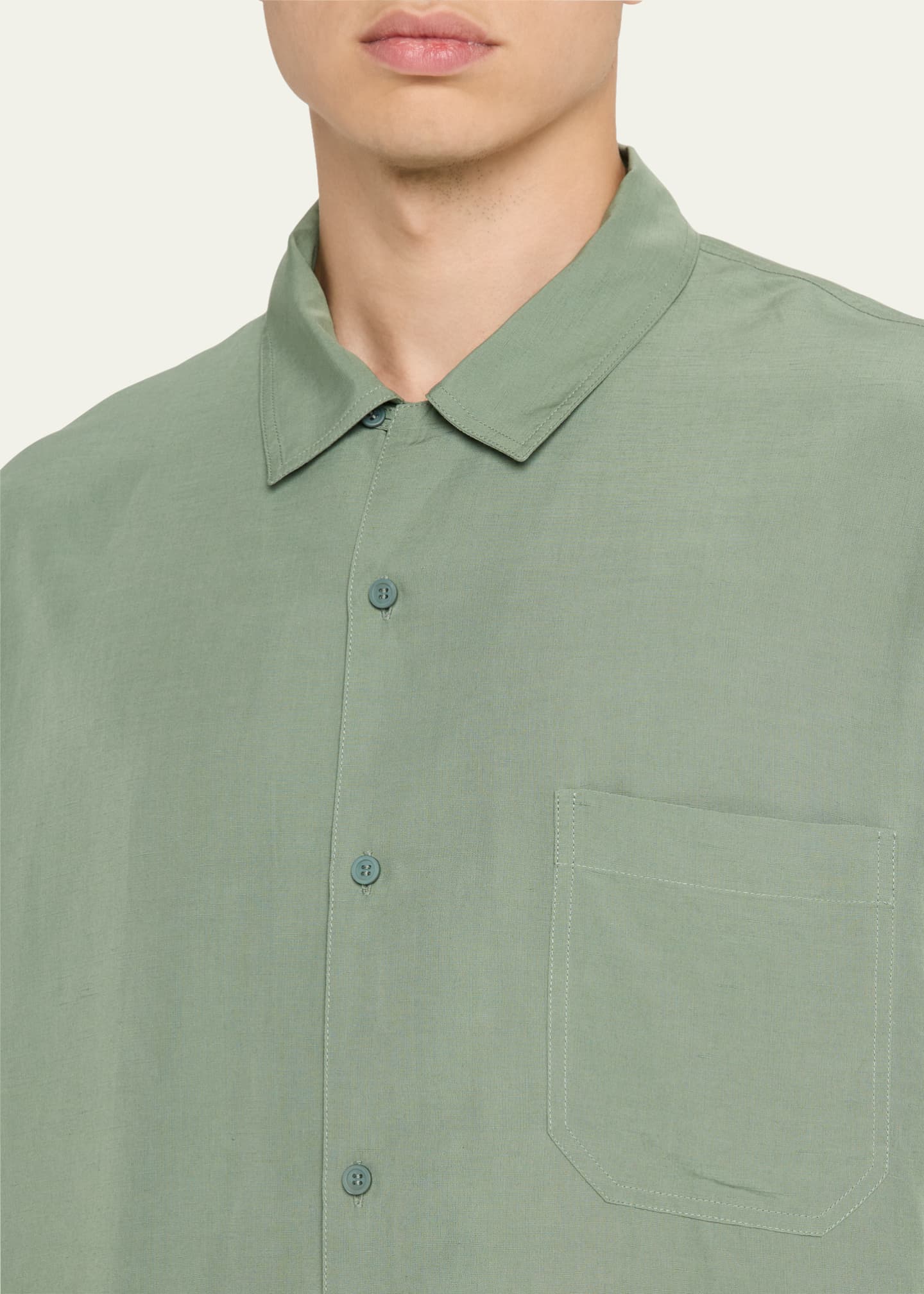 Loewe Men's Pocket Short-Sleeve Shirt Image 5 of 5
