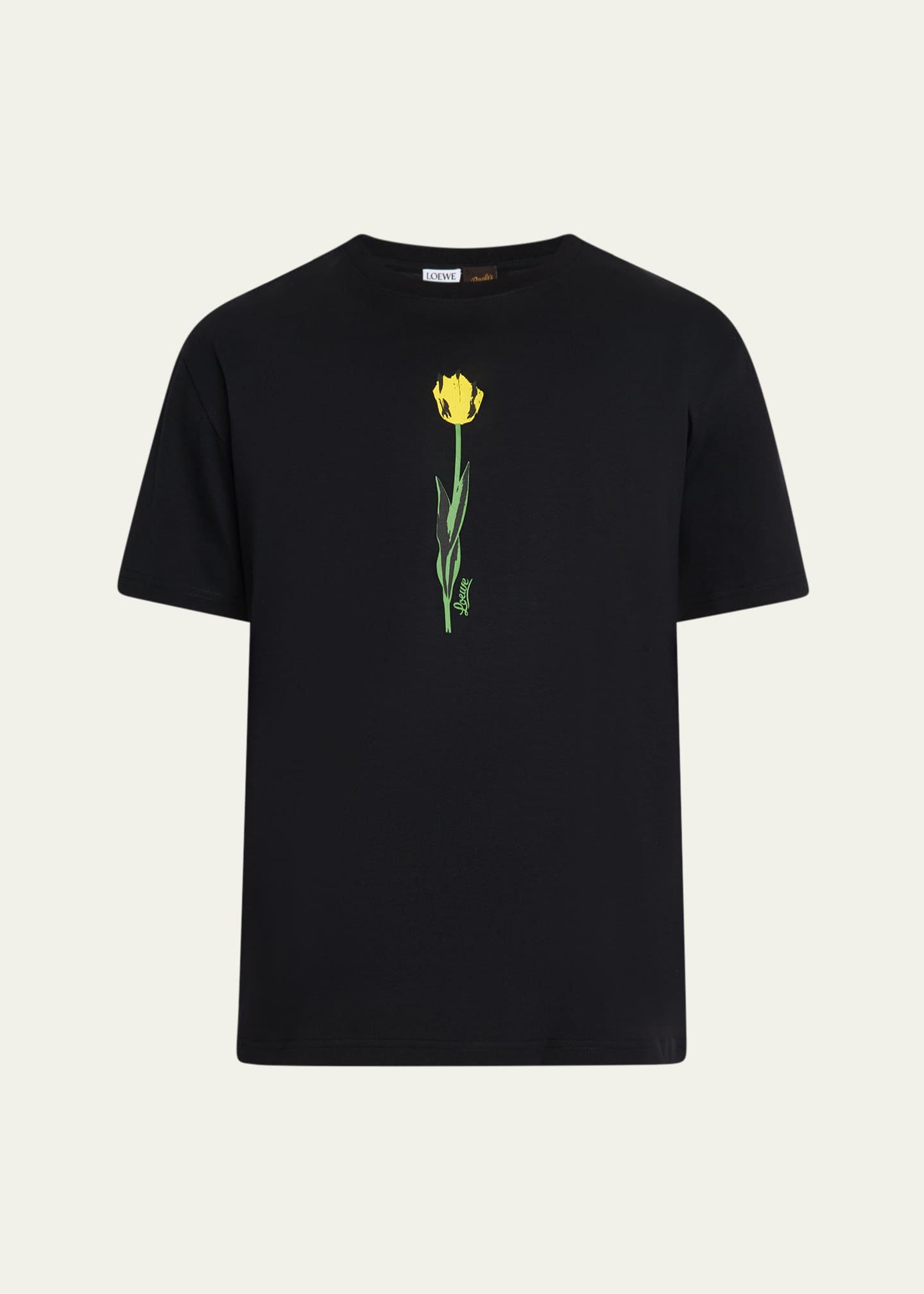 Loewe Men's Jersey Flower Print Graphic T-Shirt Image 1 of 5