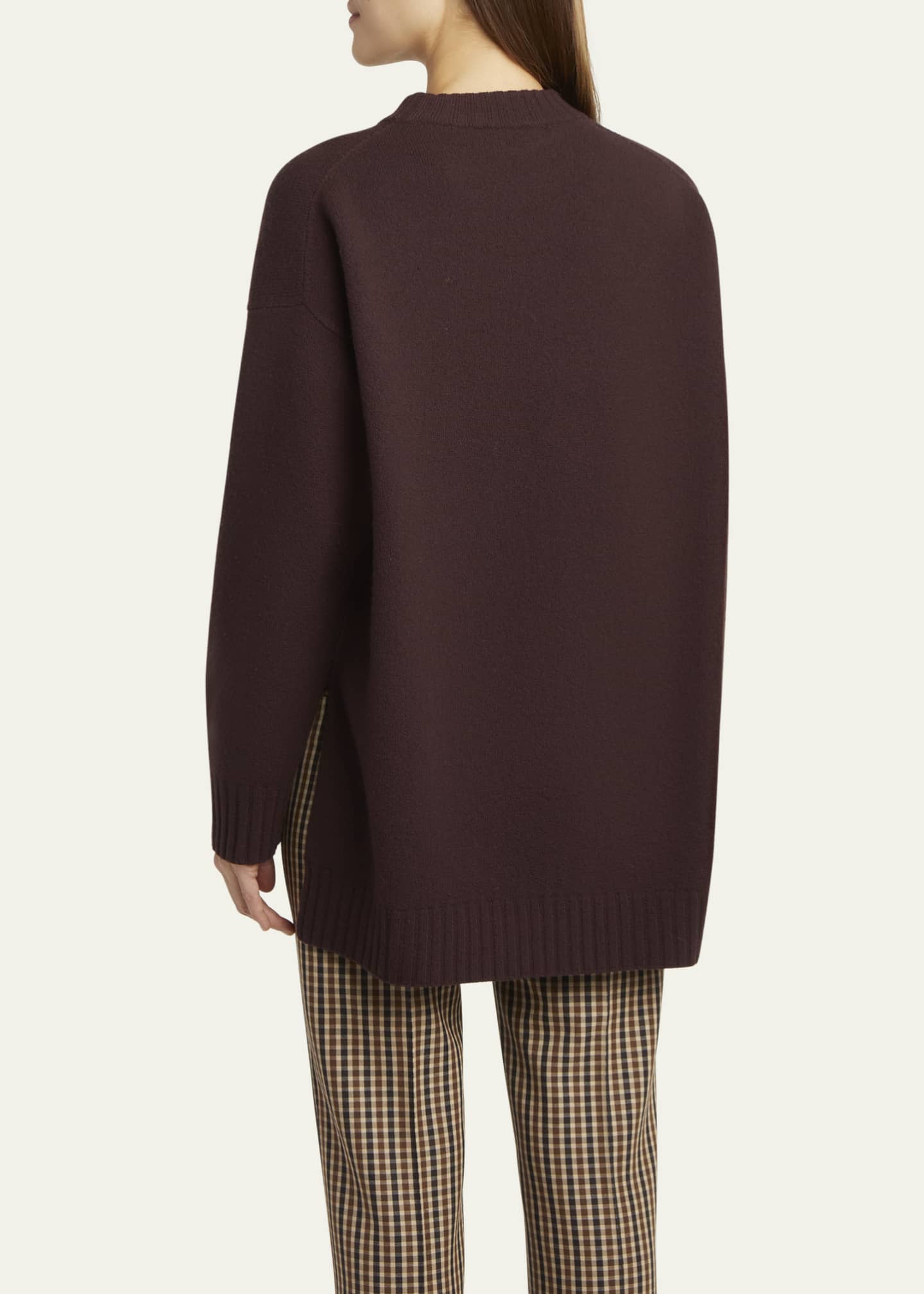 Jil Sander Superfine Merino Wool Oversized Crewneck Sweater