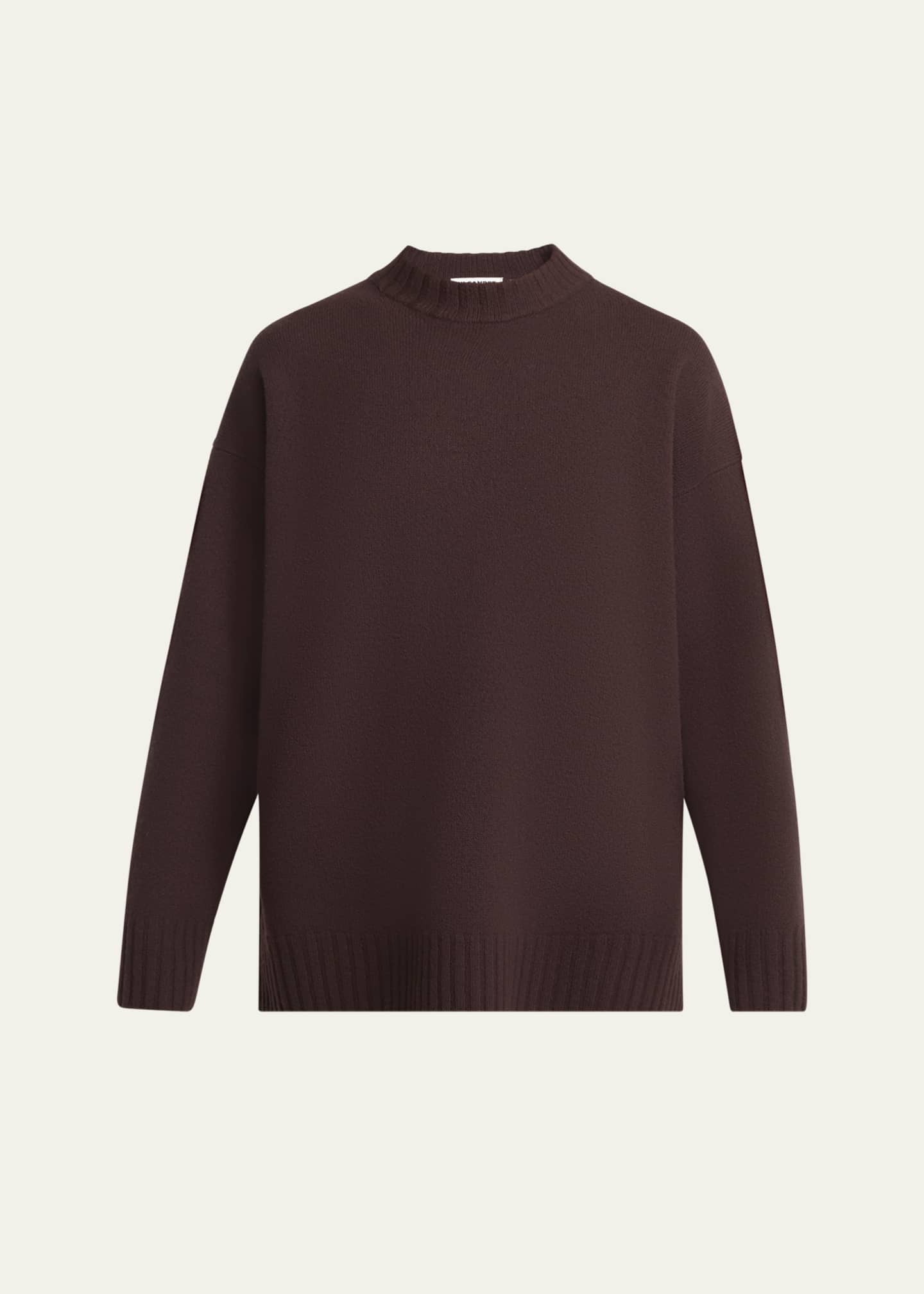 Jil Sander Superfine Merino Wool Oversized Crewneck Sweater