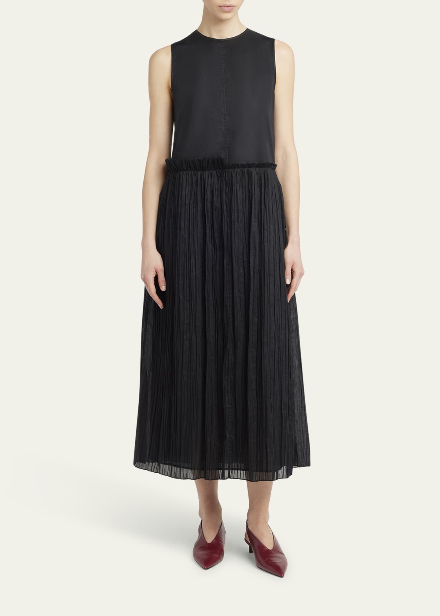 【関税込み】JIL SANDER PLEATED SKIRT Jil Sander Pleated W Skirt in Black | Santa Fe Dry Goods