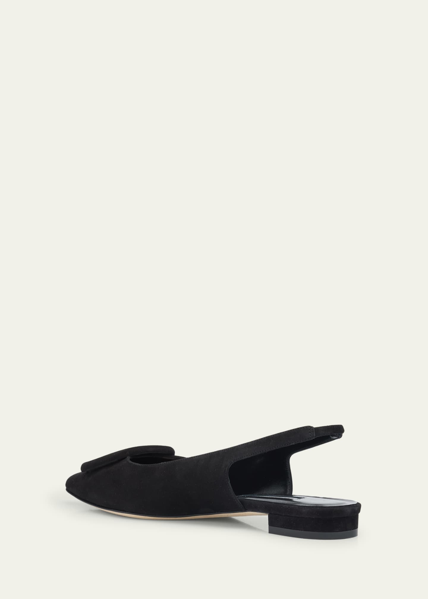 Manolo Blahnik Maylura Suede Slingback Ballerina Flats Image 4 of 6