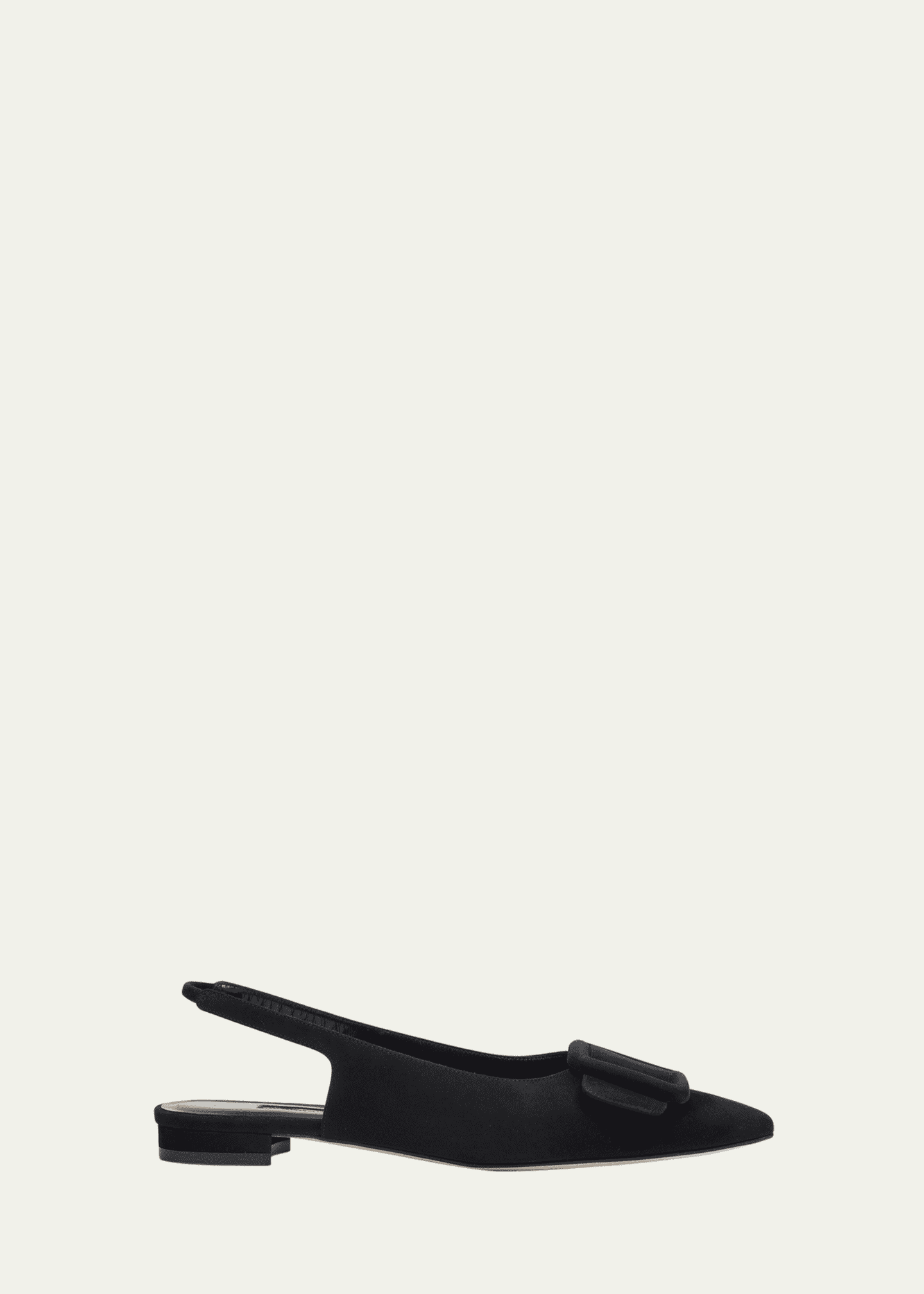 Manolo Blahnik Maylura Suede Slingback Ballerina Flats Image 1 of 6