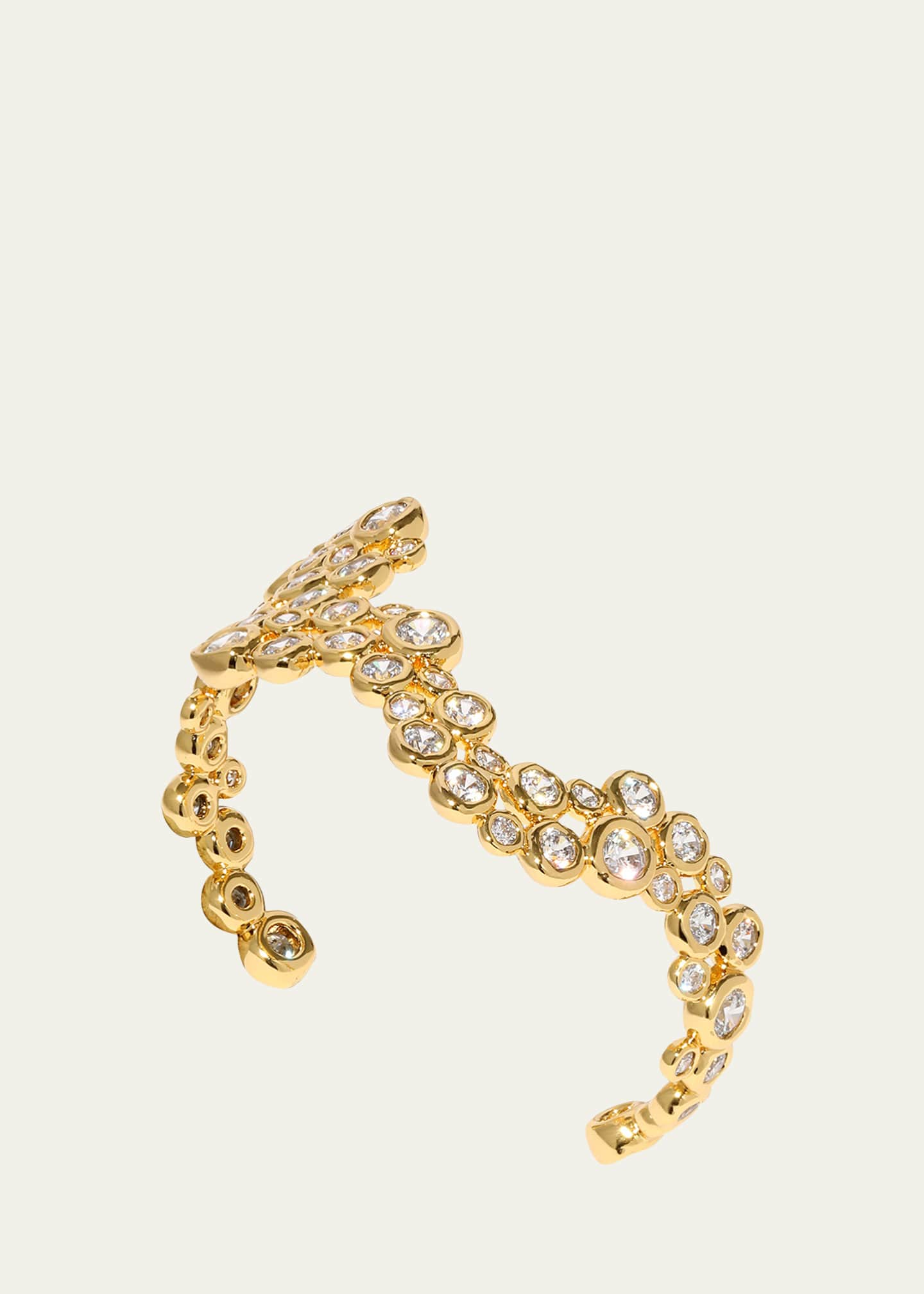 Alexis Bittar Asterales Cubic Zirconia Wave Cuff Bracelet Image 4 of 4
