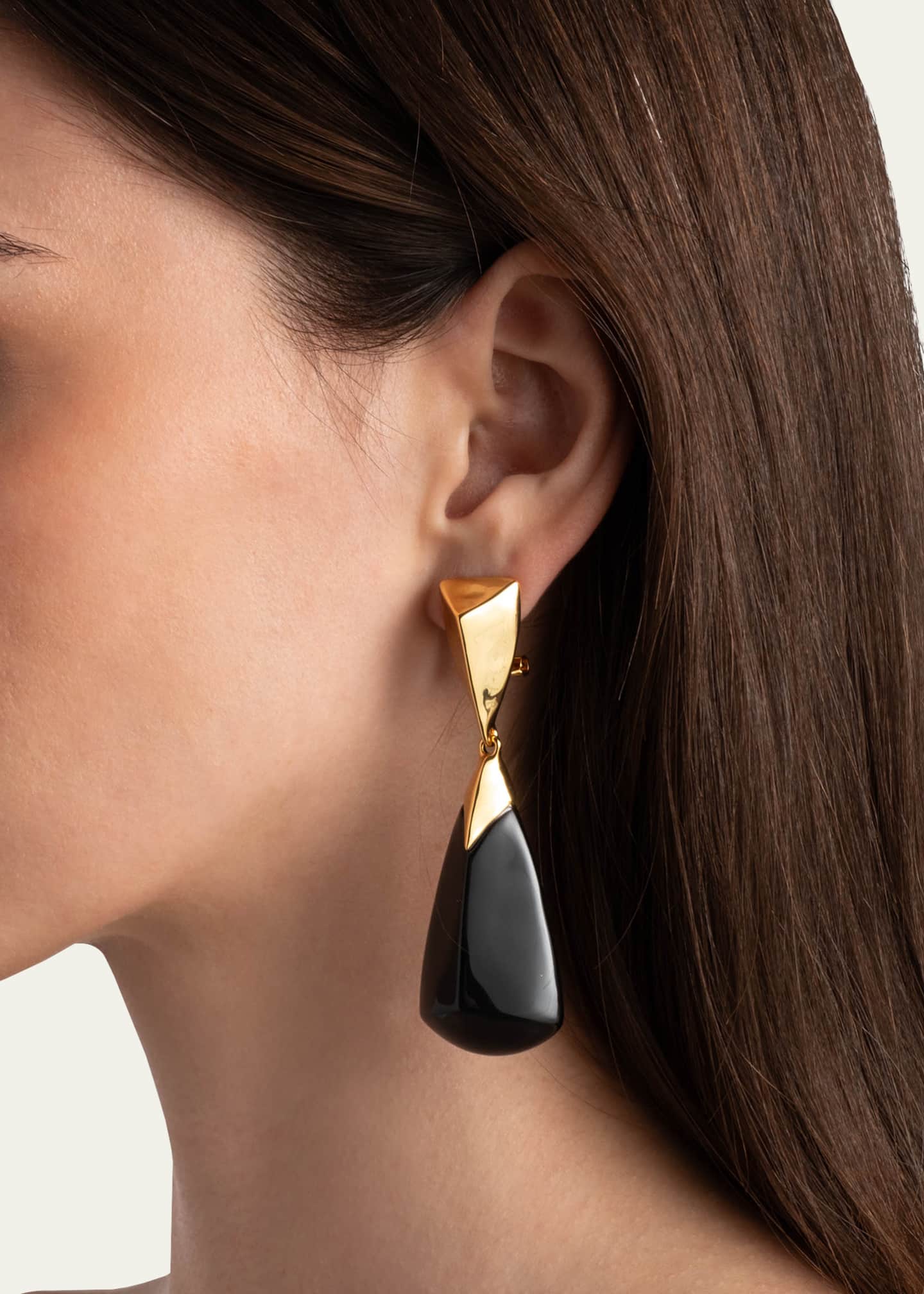 Alexis Bittar Luminous Lucite Armor Drop Earrings Image 2 of 3