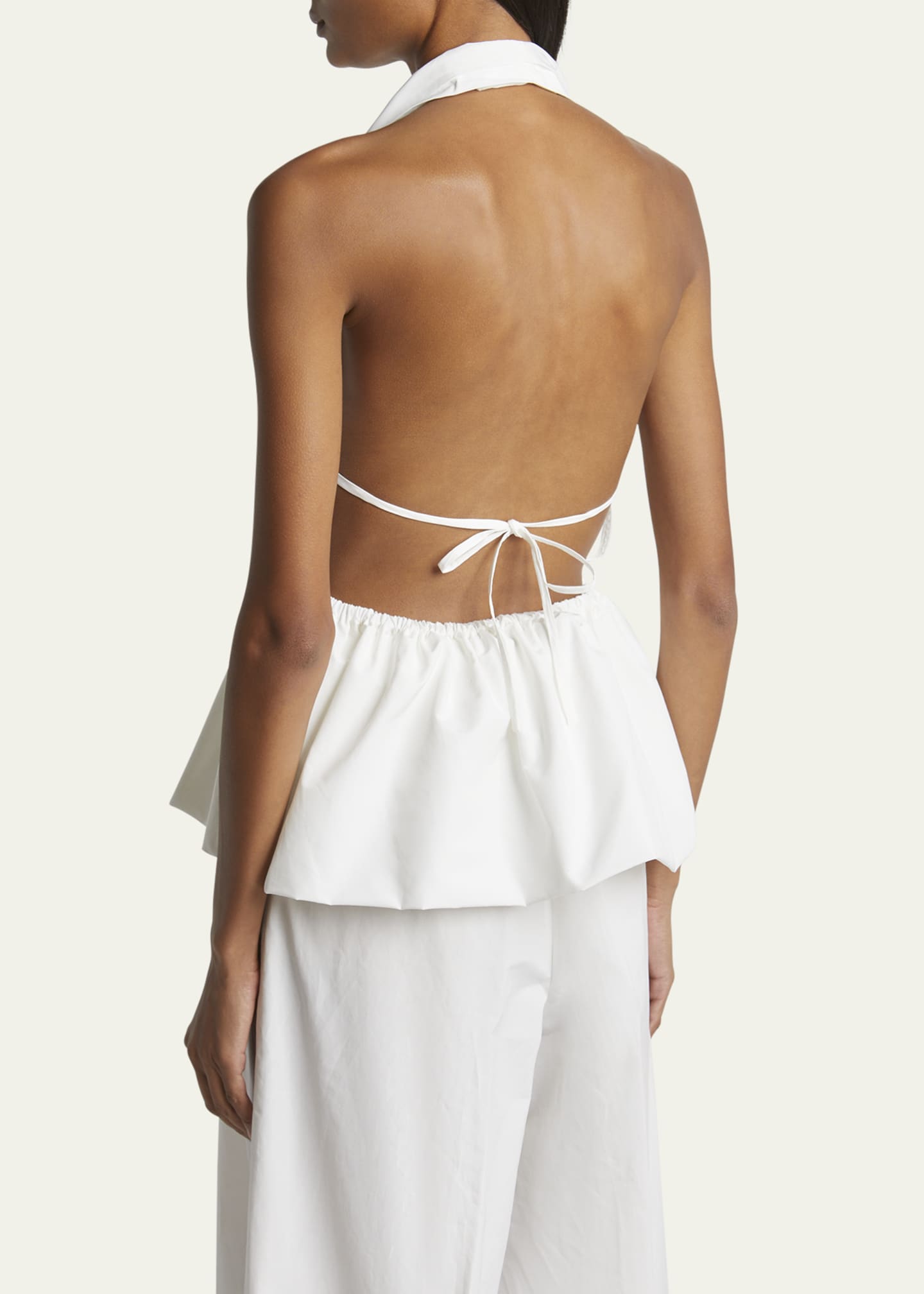Dries Van Noten Ceana Halter Peplum Top Image 3 of 5