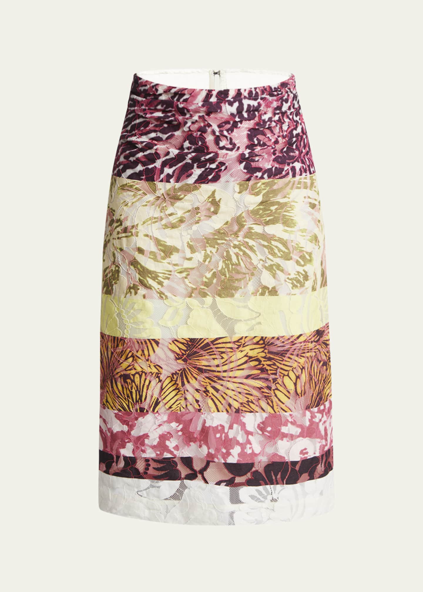 Dries Van Noten Stan Printed Midi Skirt Image 1 of 5