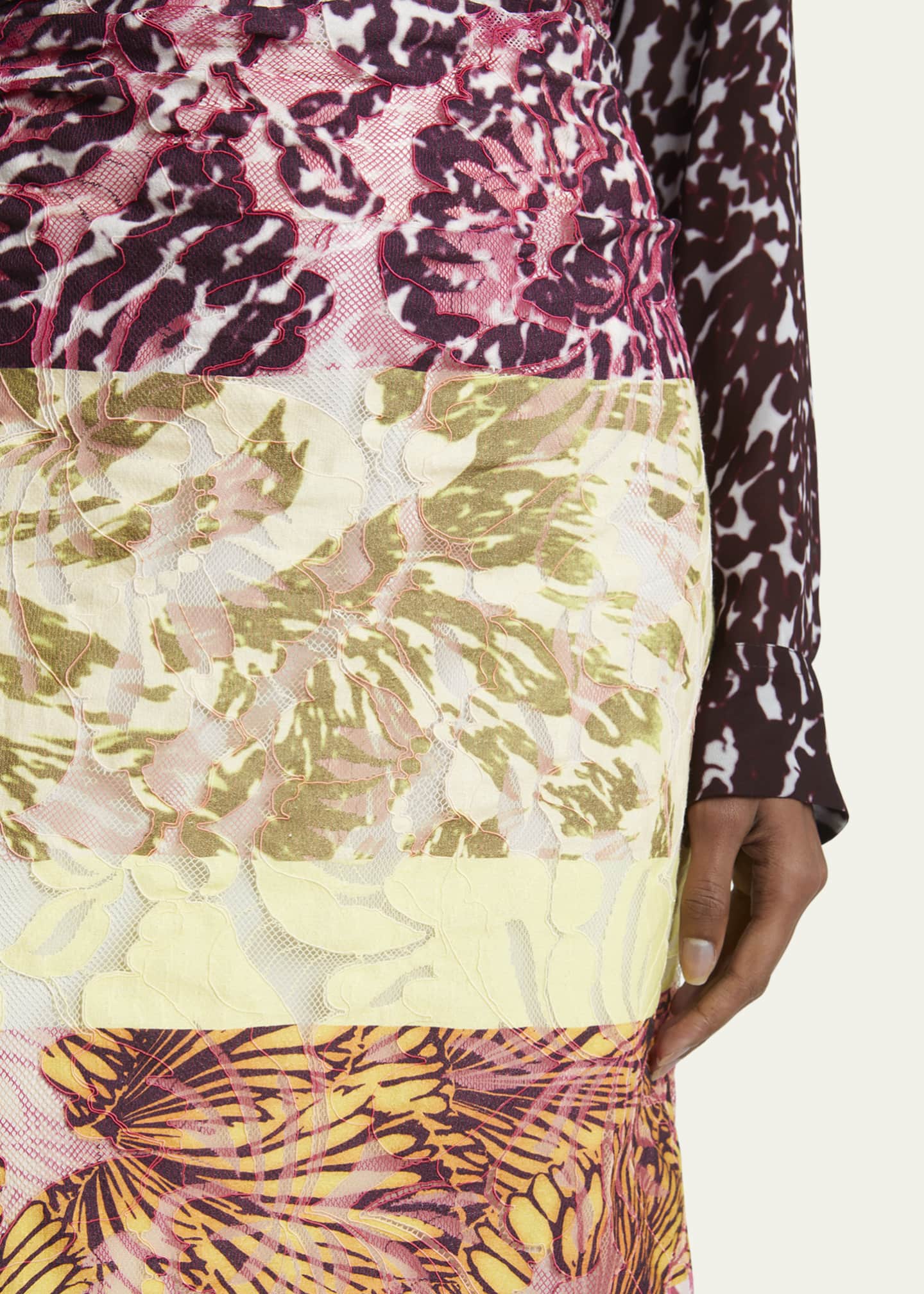 Dries Van Noten Stan Printed Midi Skirt Image 5 of 5