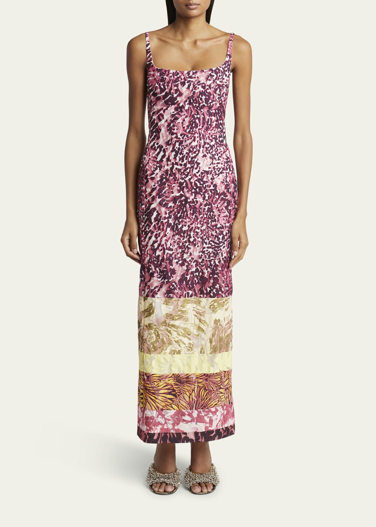 Dries Van Noten Debano Long Printed Dress Image 2 of 5