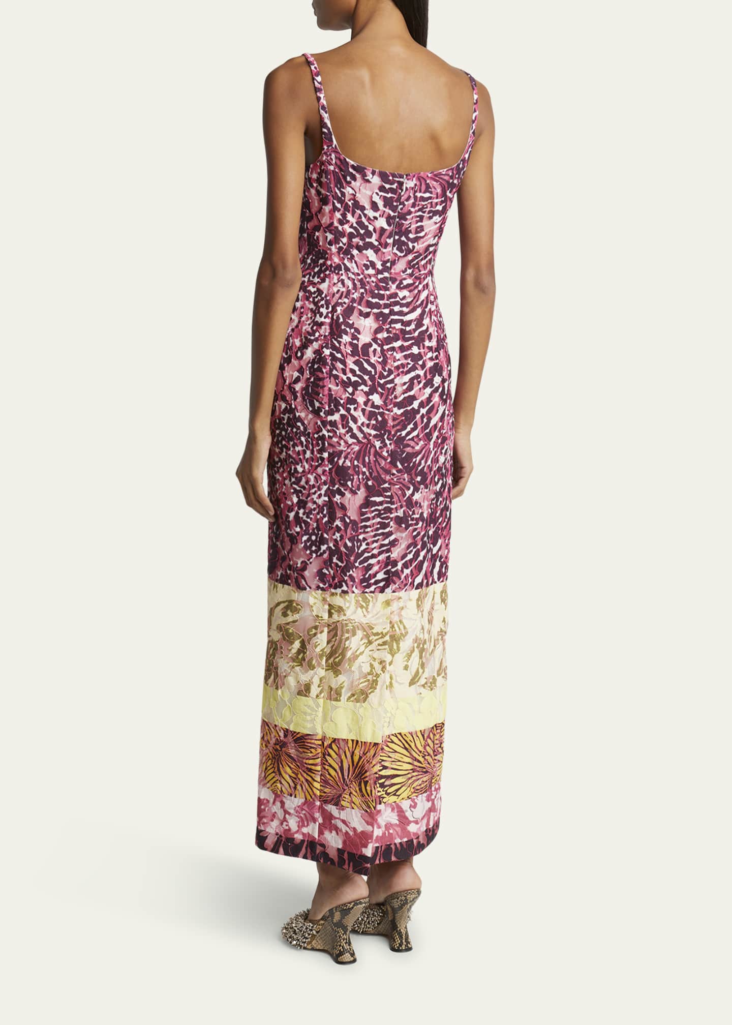 Dries Van Noten Debano Long Printed Dress Image 3 of 5