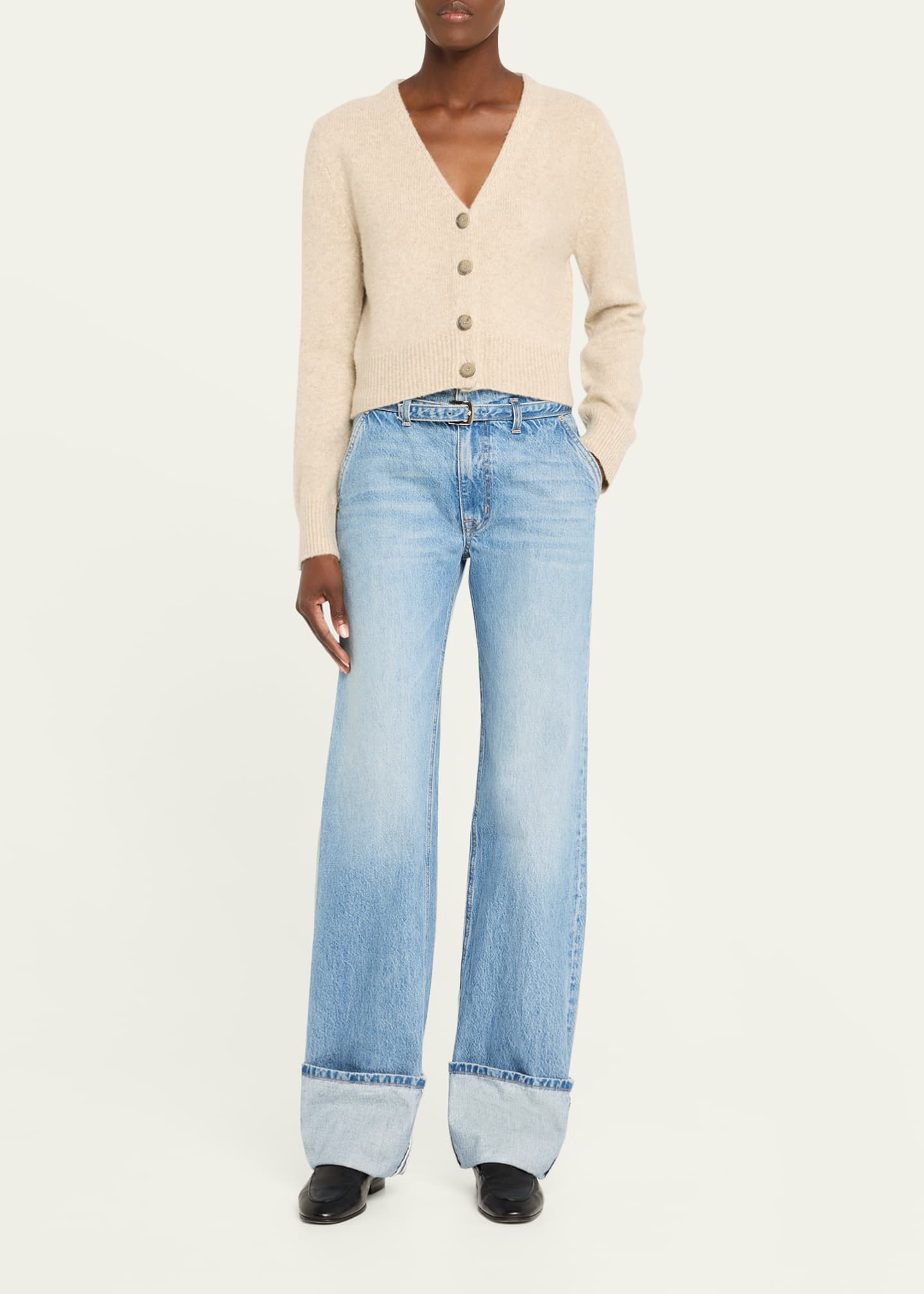 Brandon Maxwell Sloane V-Neck Silk-Cashmere Cardigan - Bergdorf