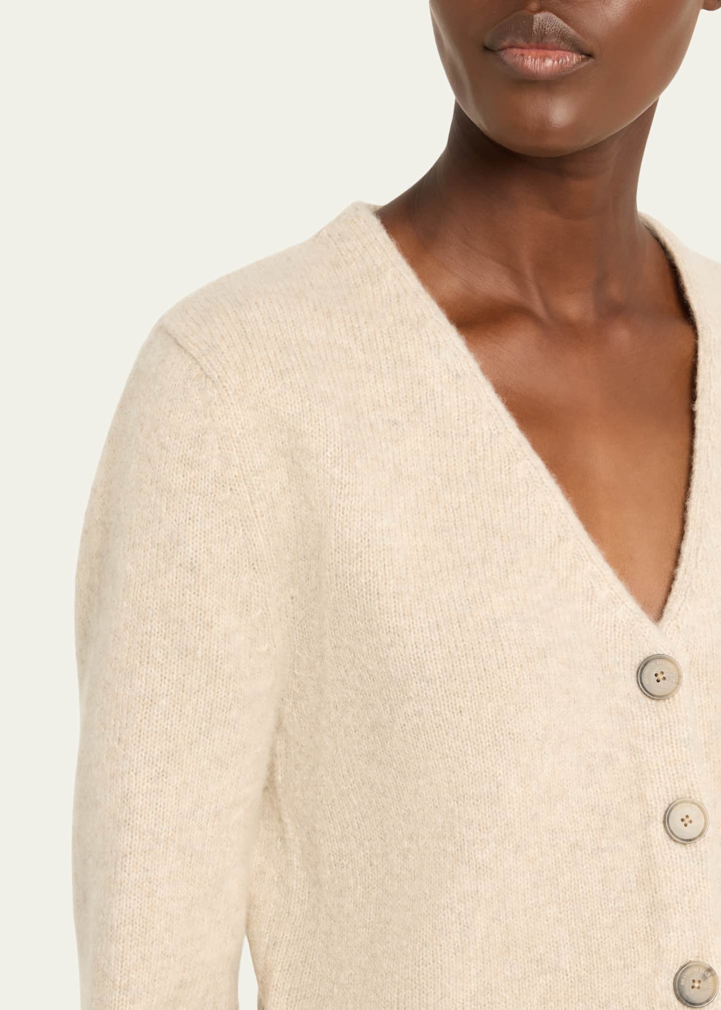 Brandon Maxwell Sloane V-Neck Silk-Cashmere Cardigan - Bergdorf