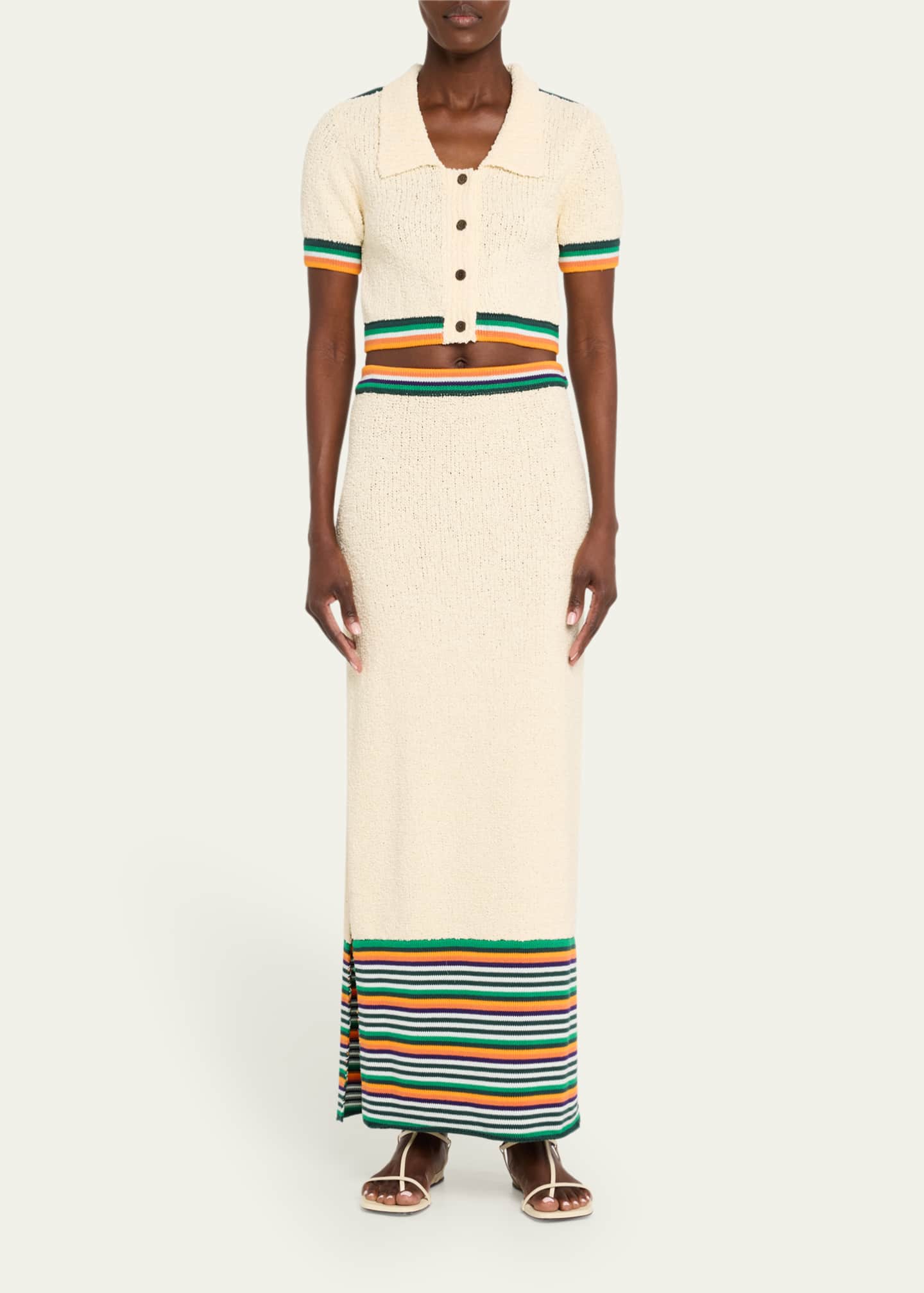 CHRISTOPHER JOHN ROGERS Cropped Boucle Polo Image 2 of 5