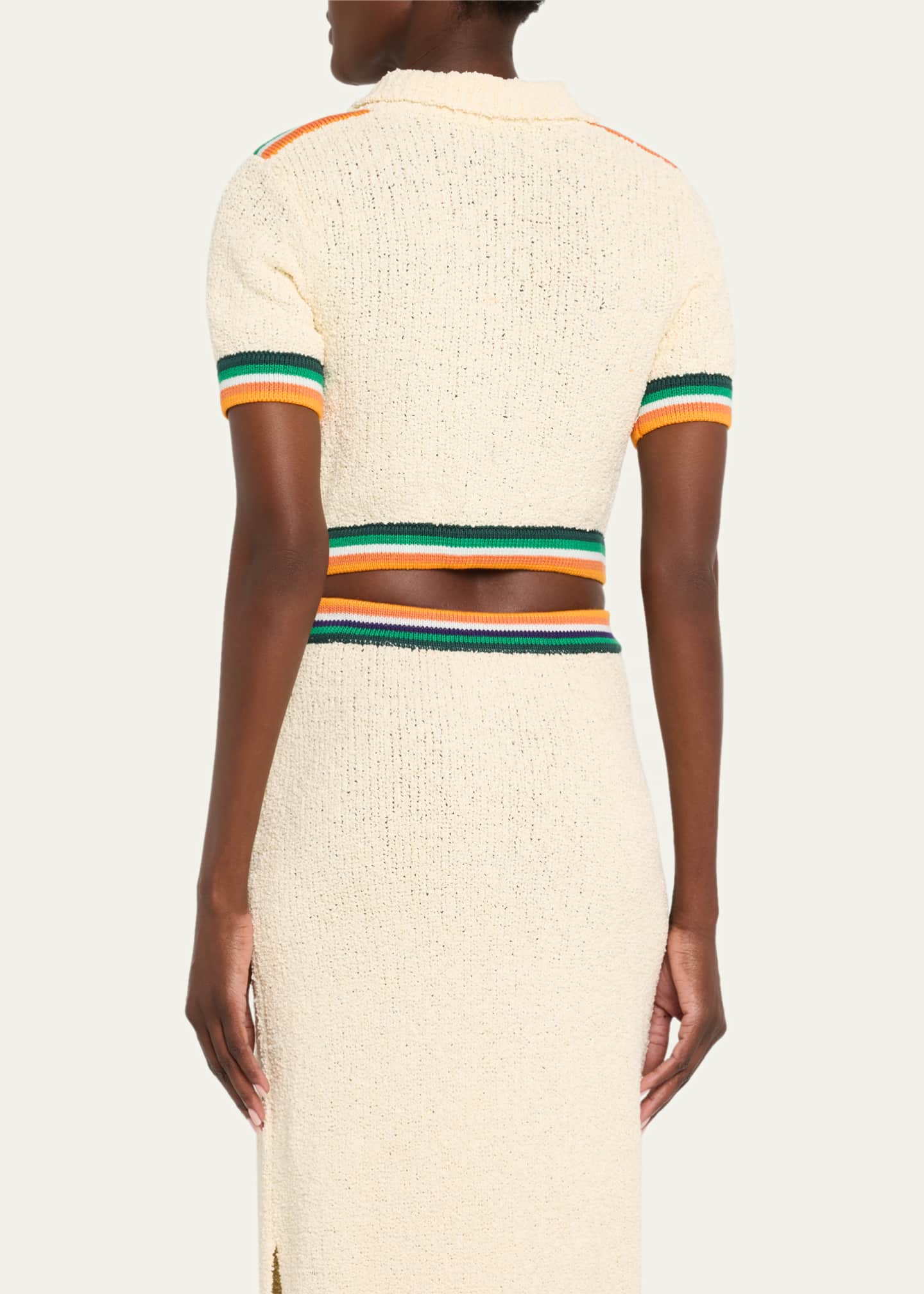 CHRISTOPHER JOHN ROGERS Cropped Boucle Polo Image 3 of 5