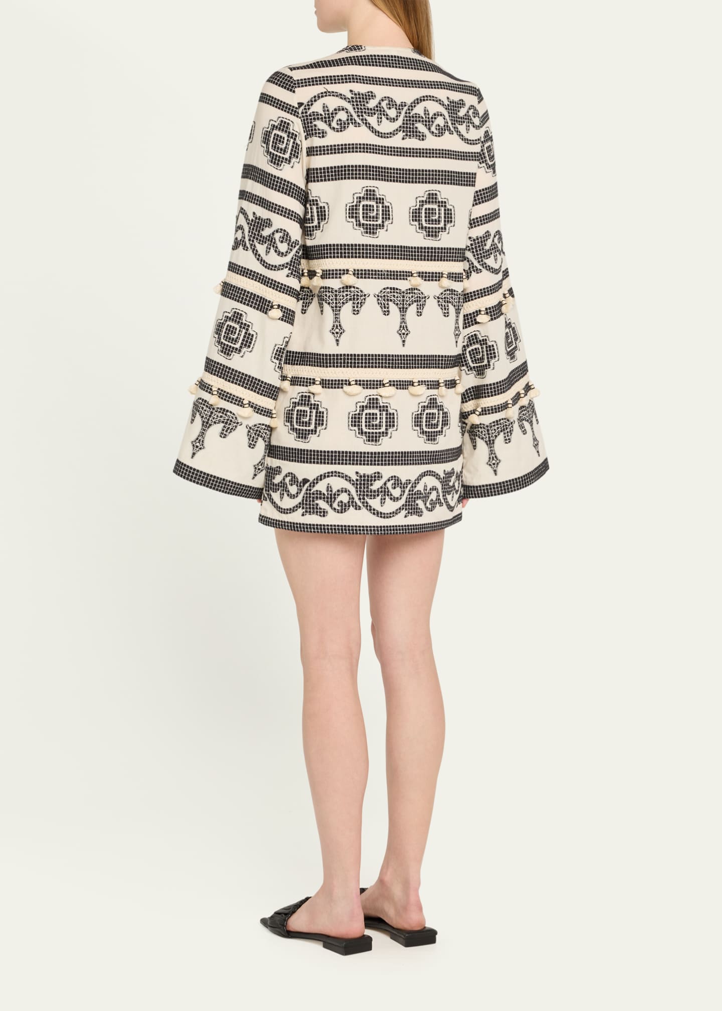 Johanna Ortiz Temple Embroidered Mini Dress Image 3 of 5