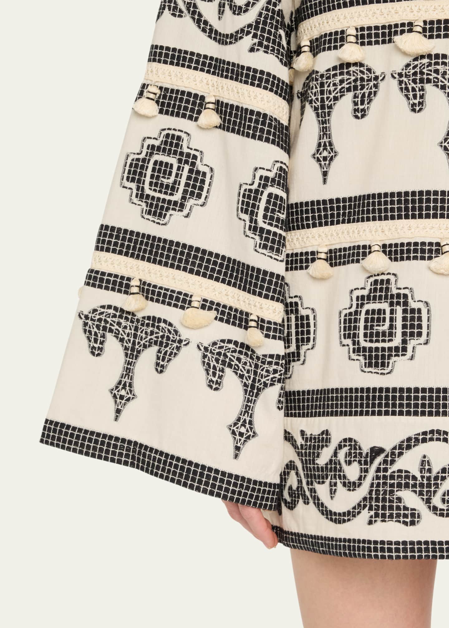 Johanna Ortiz Temple Embroidered Mini Dress Image 5 of 5