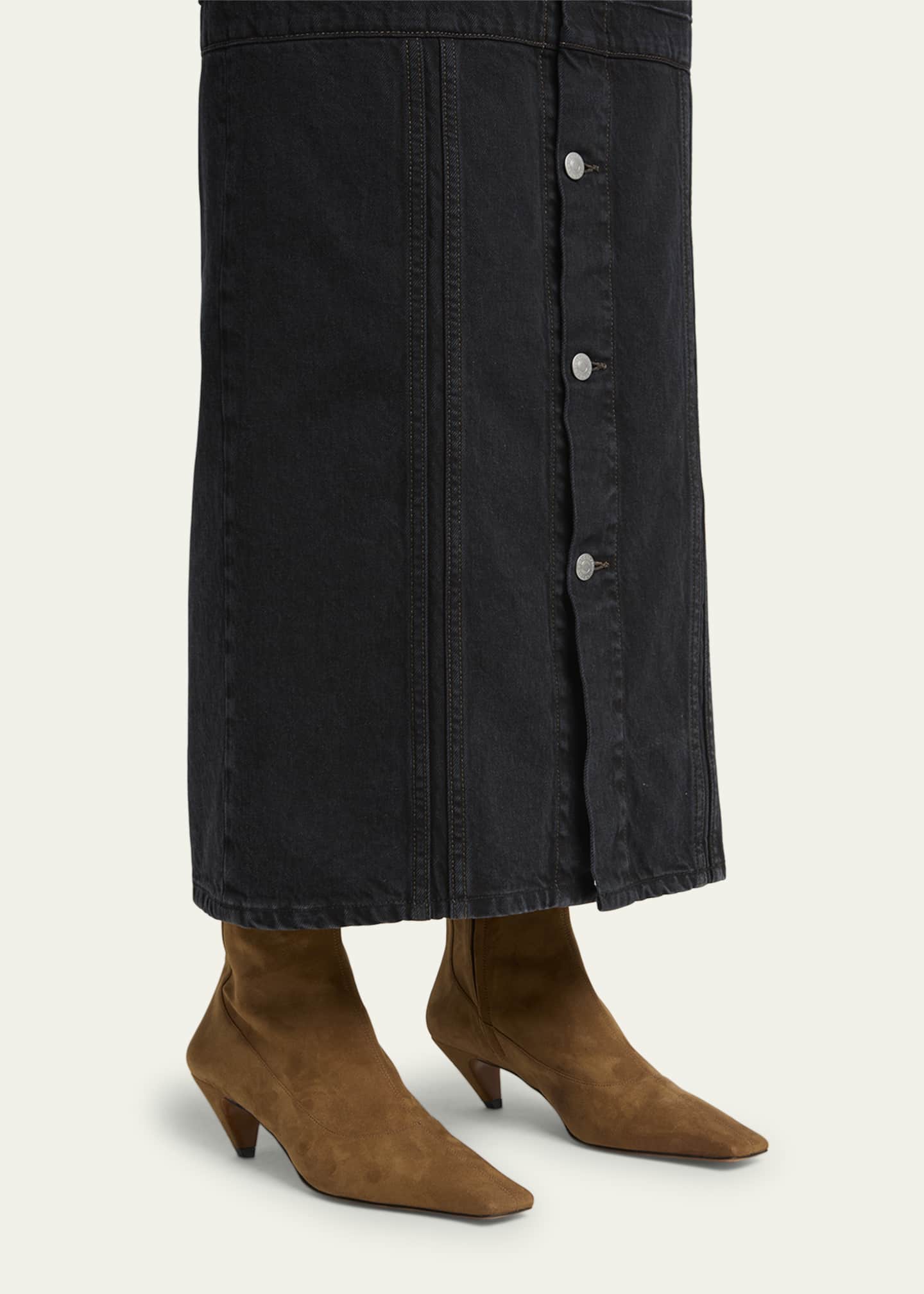 Stella McCartney Spur Vegan Suede Ankle Booties Image 2 of 6
