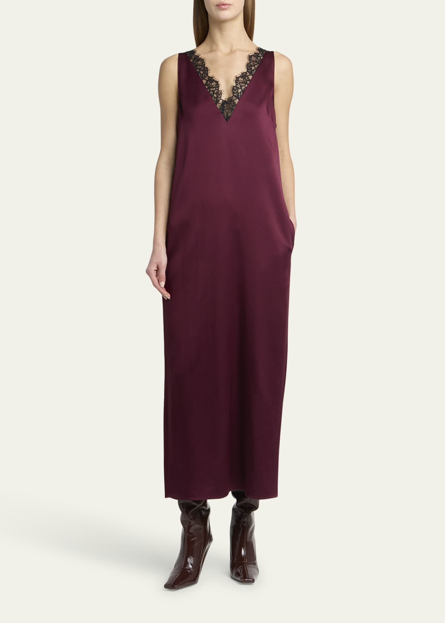 stella mccartney bridesmaid dresses Amal Tie Back Dress main image 0
