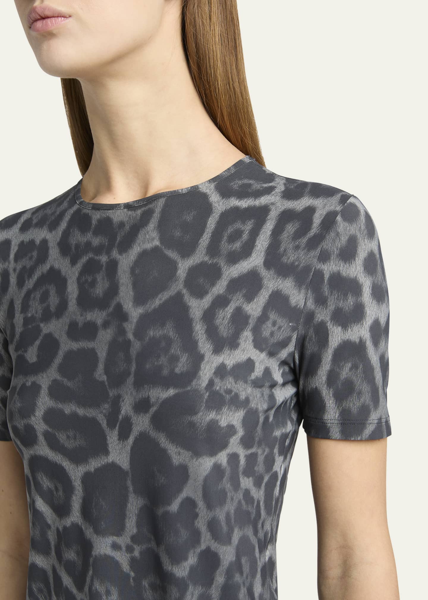 Stella Mccartney Lilac Graphic-Print Crop Top main image 1