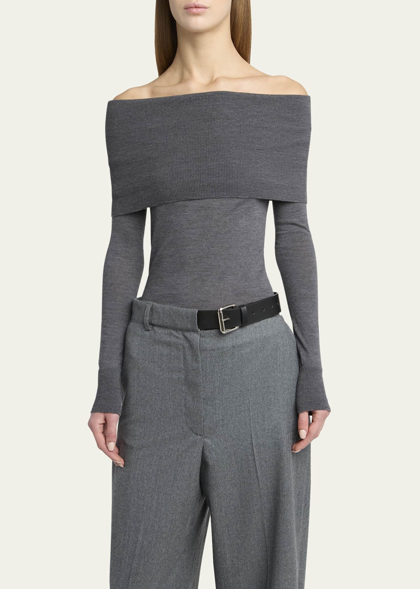 Stella McCartney Off-the-Shoulder Wool Sweater Image 4 of 5
