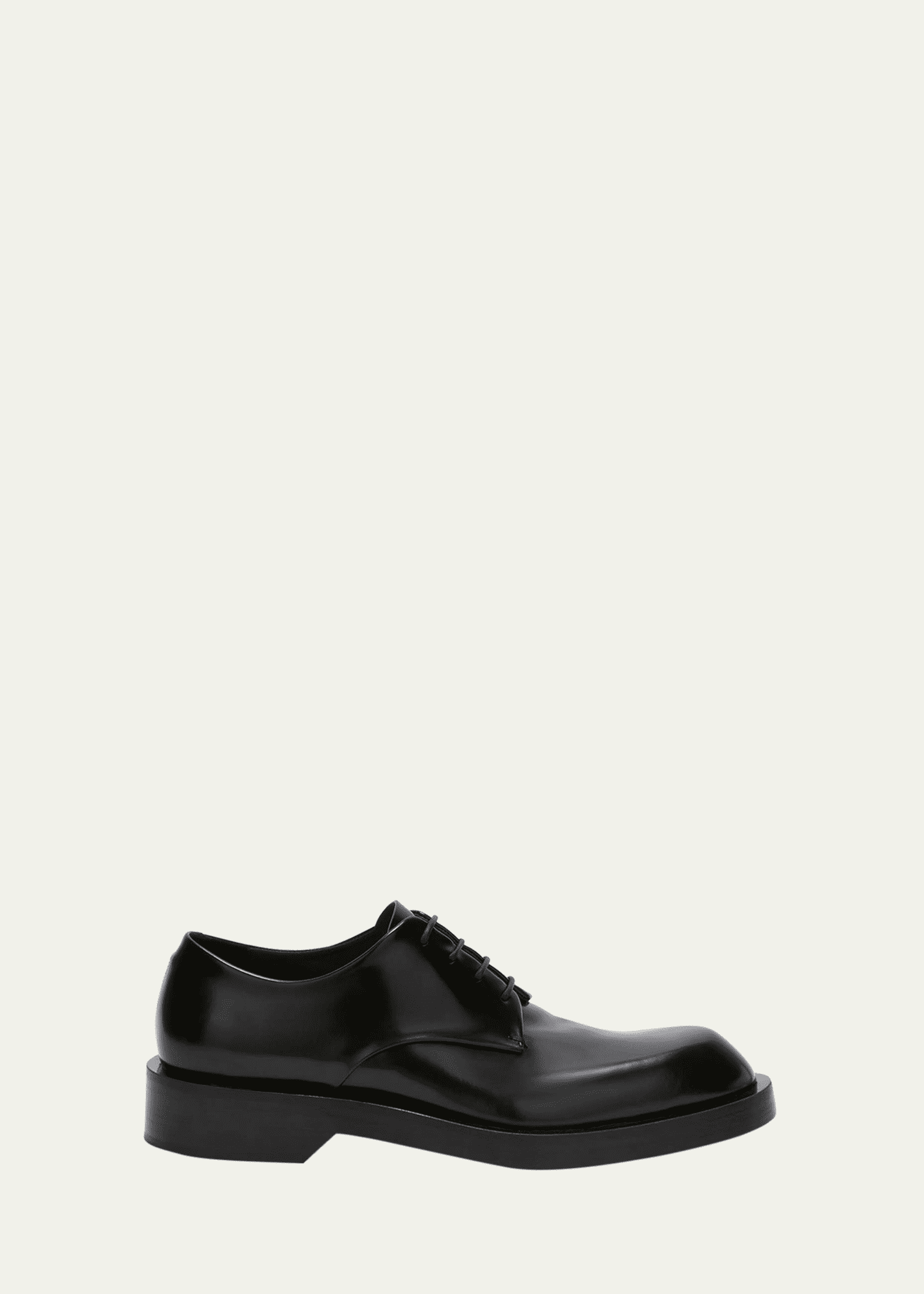 Jil Sander Men's Rubber Injected-Sole Leather Derby Shoes Image 1 of 4
